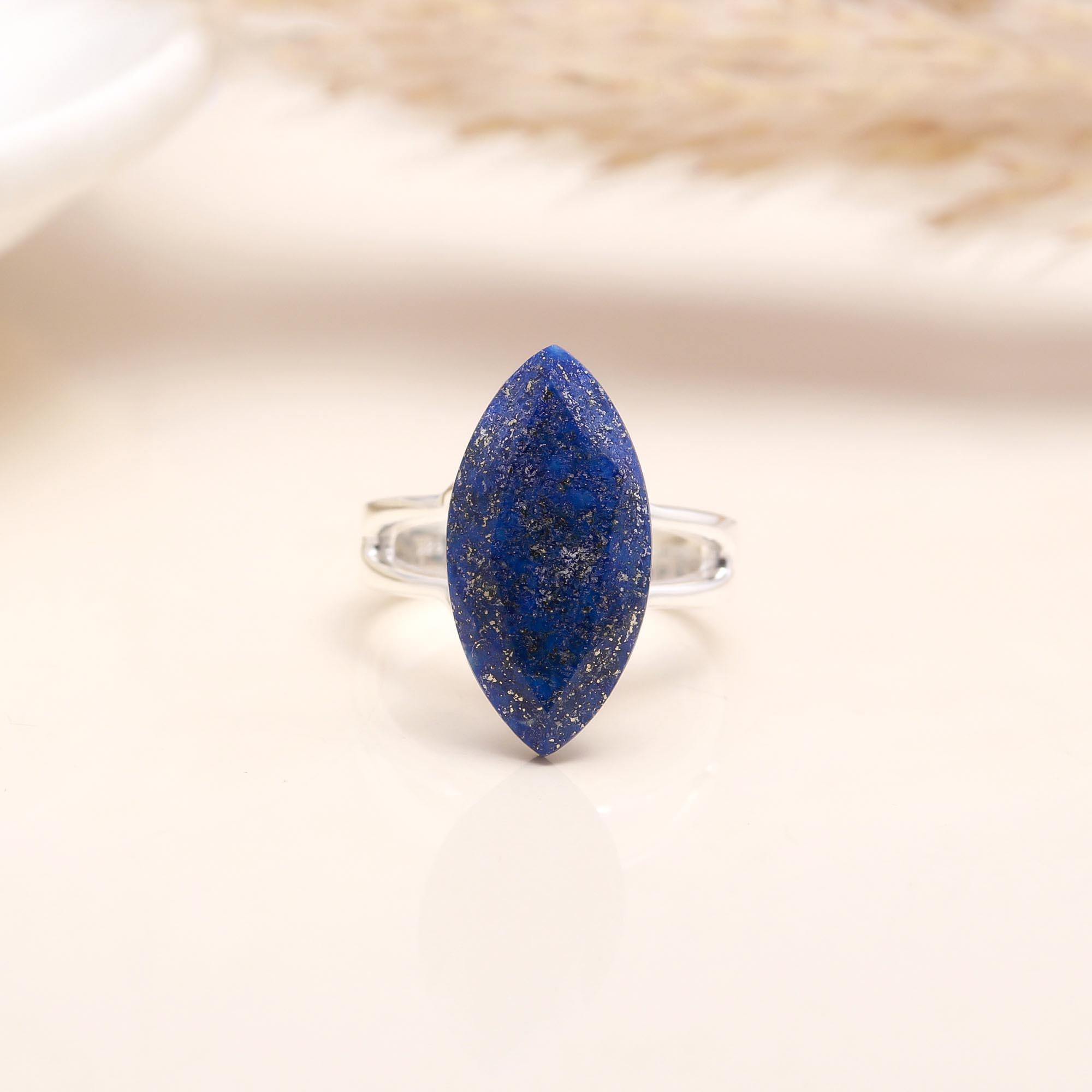 The Lapis Architect: Modern Bridge Statement Ring