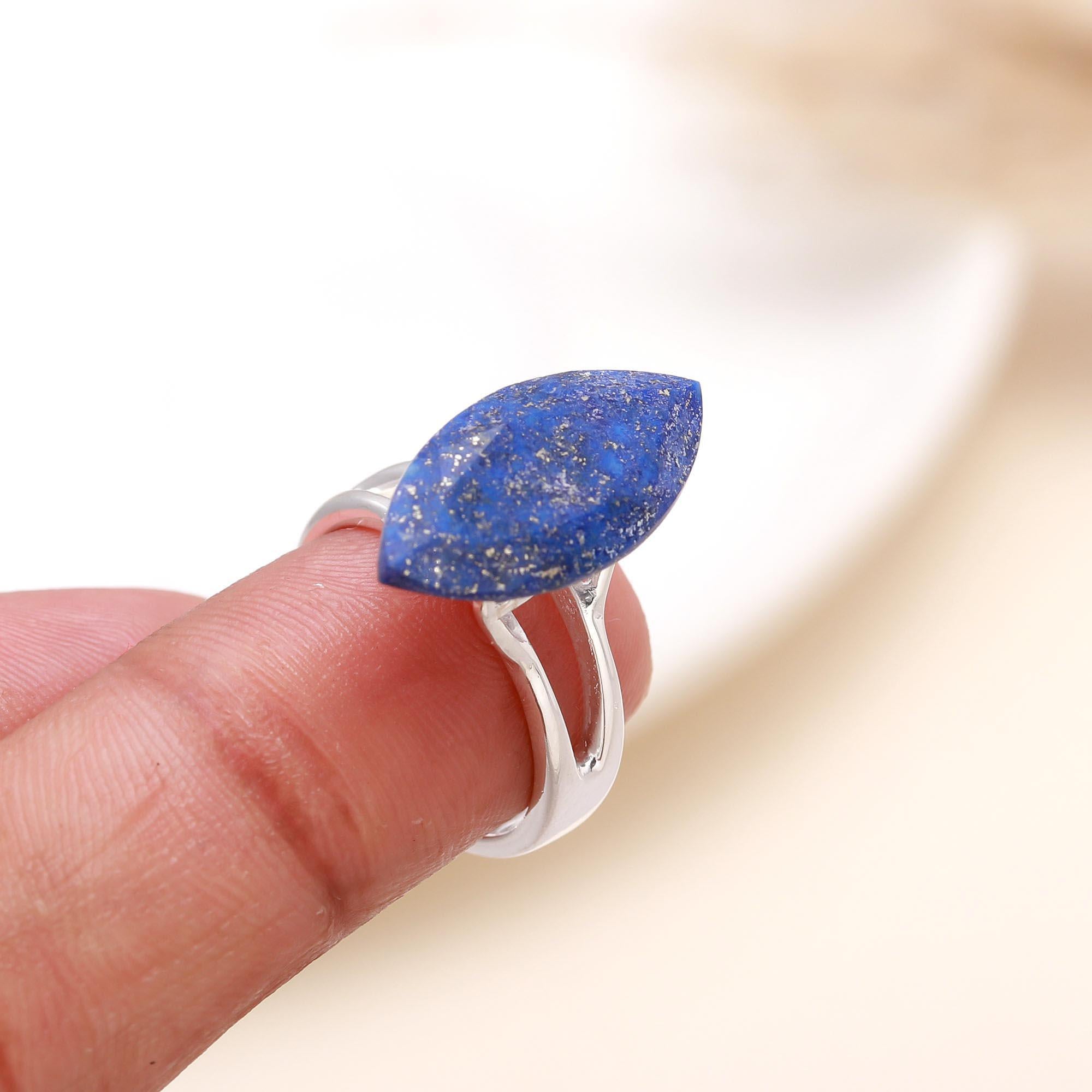 The Lapis Architect: Modern Bridge Statement Ring