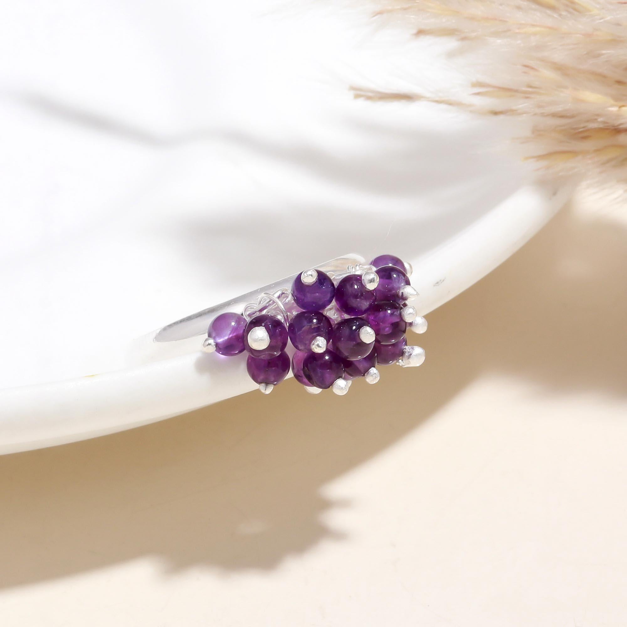The Vineyard Cluster: Wire Wrapped Grape Cluster Ring