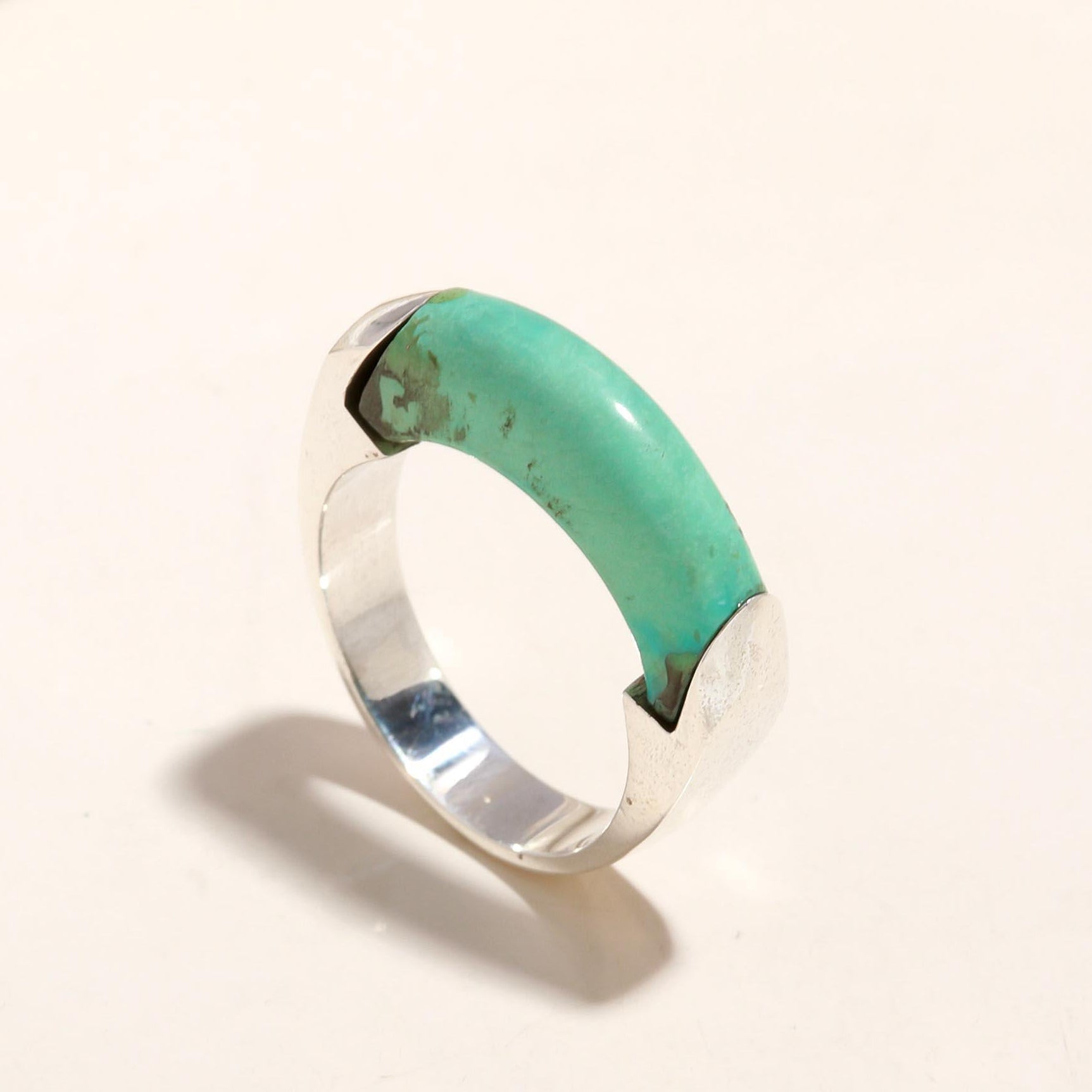 The Turquoise Horizon : Modern Minimalist Geometric Ring