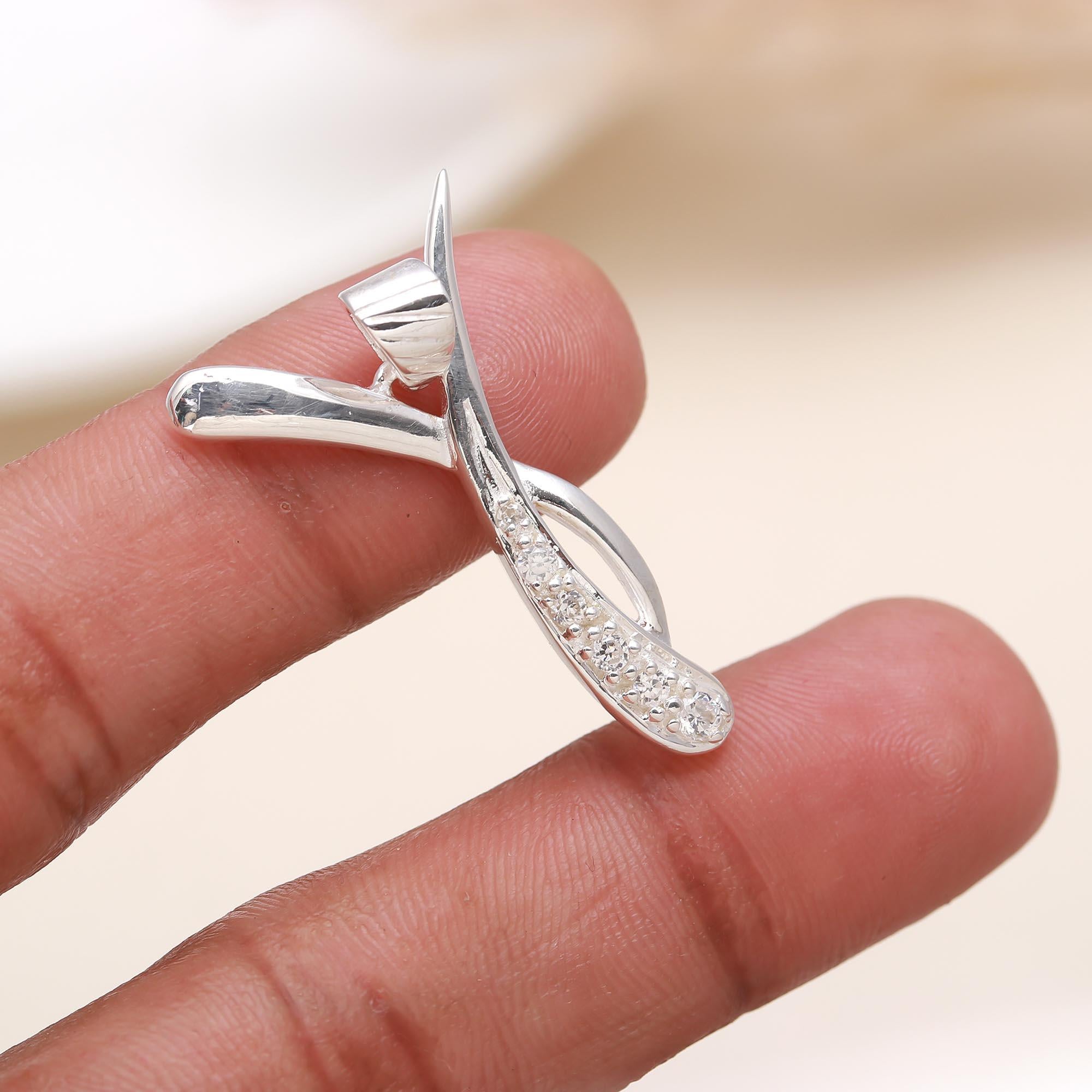 The Silver Eye: Open Marquise Granule Silver Pendant