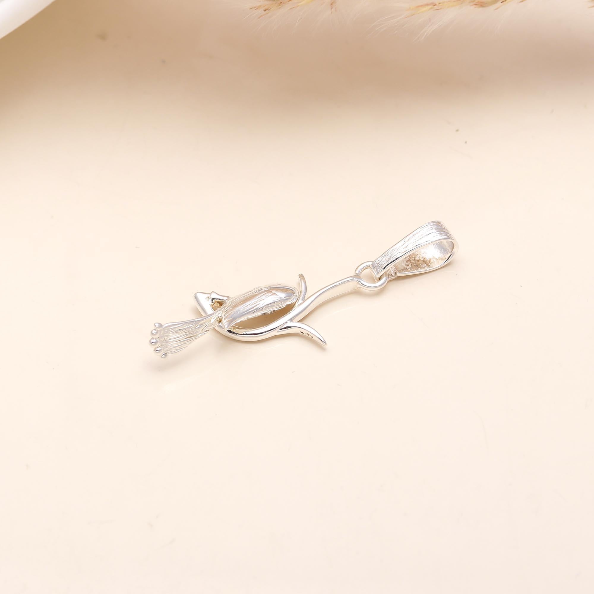 925 Sterling Silver Bird Shape Pendant