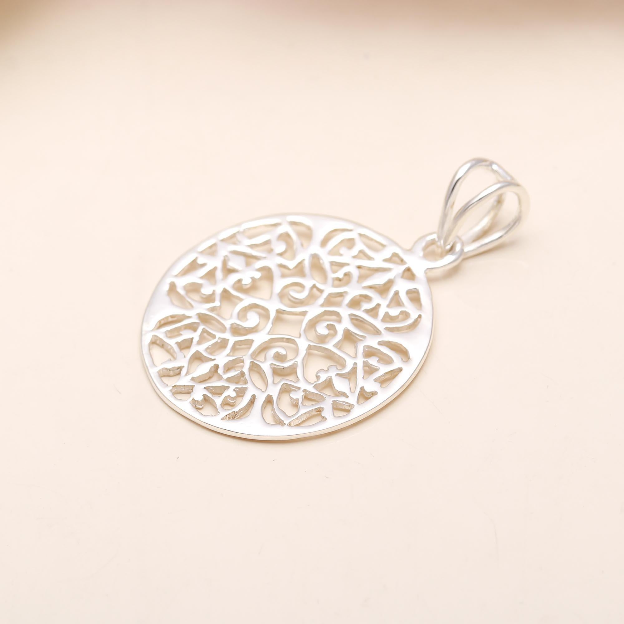 925 Sterling Silver Chakras Pendant