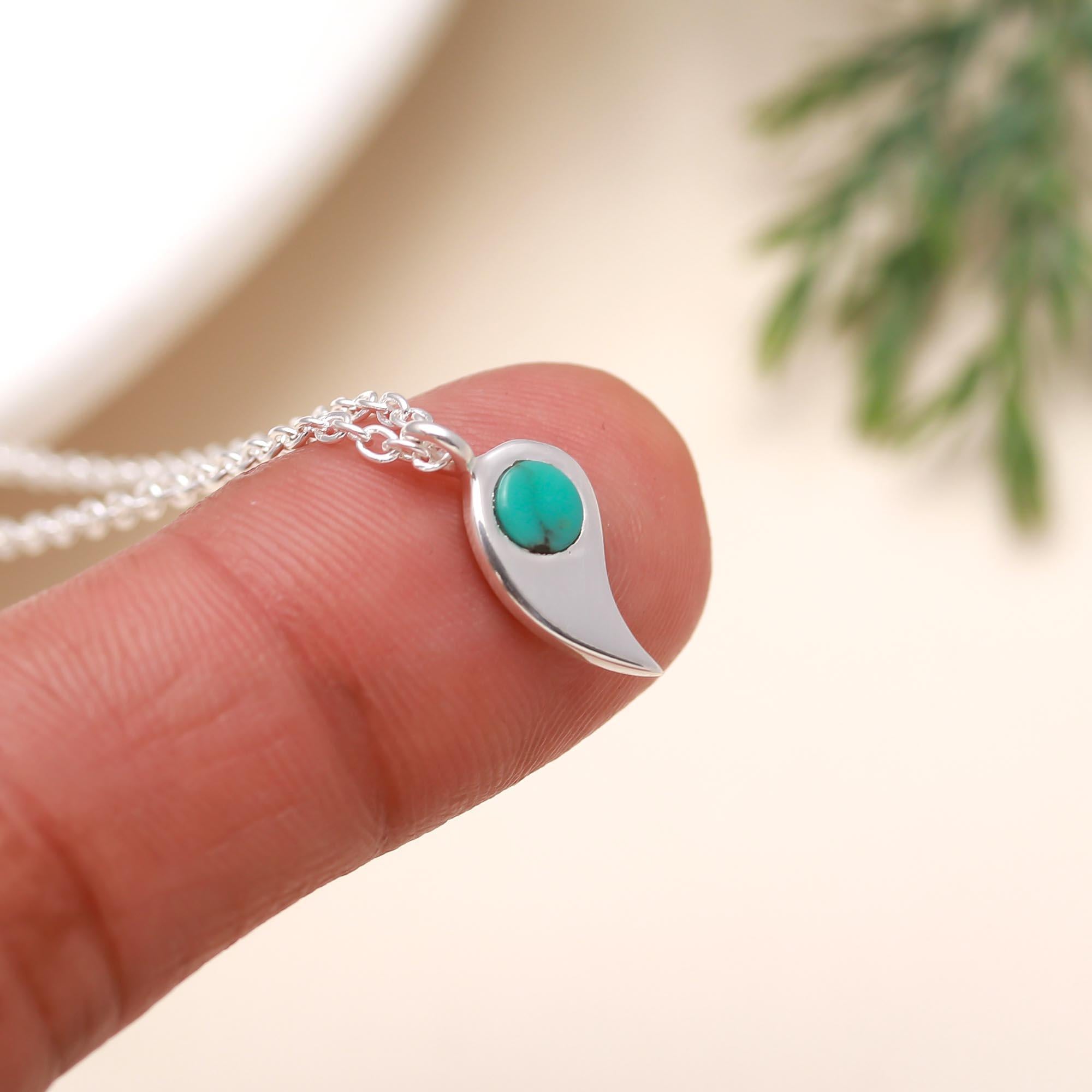 925 Silver Paisley Pendant Necklace