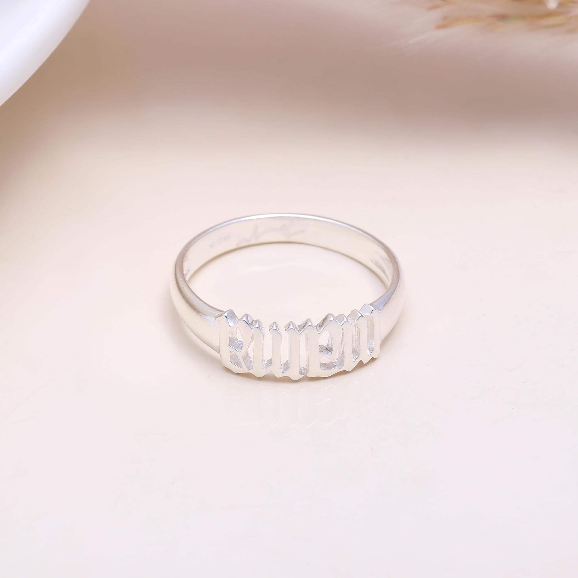 The Angelic Script: Old English Font Word Ring