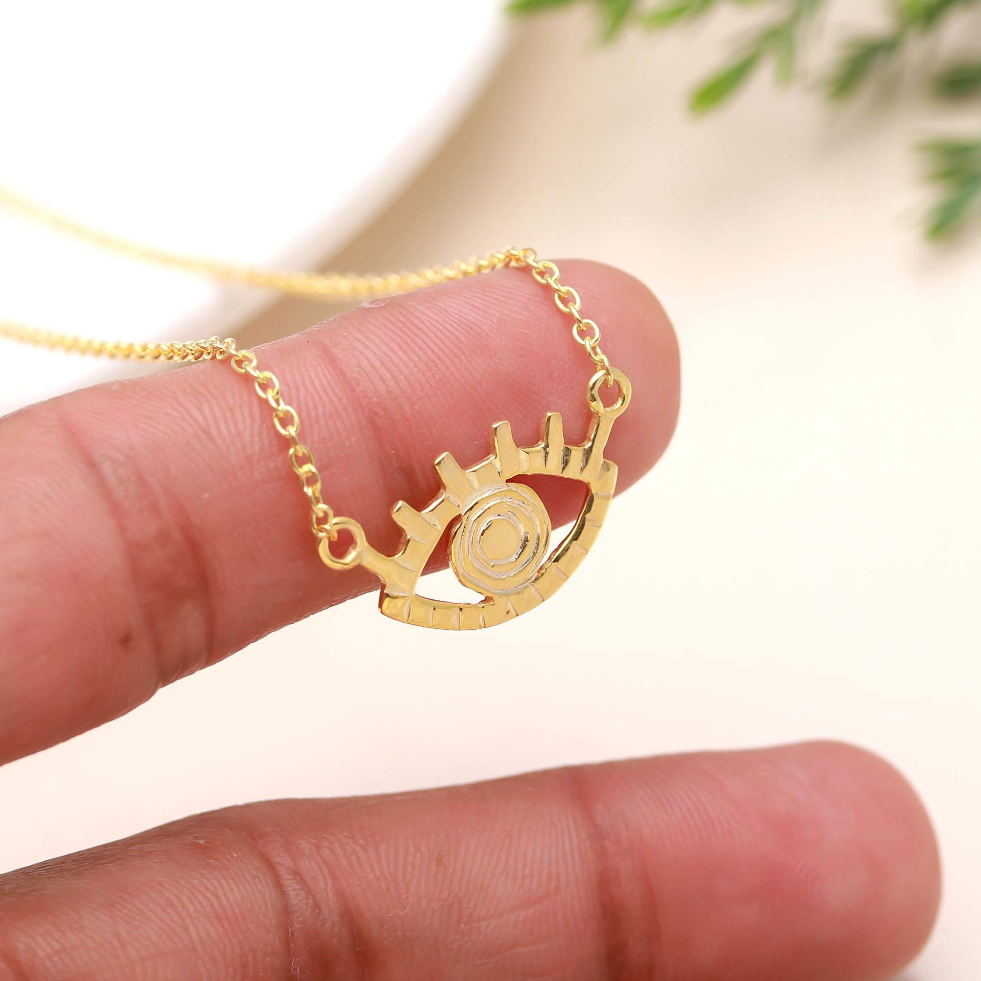 The Spiral Vision: Lash Eye Pendant Necklace