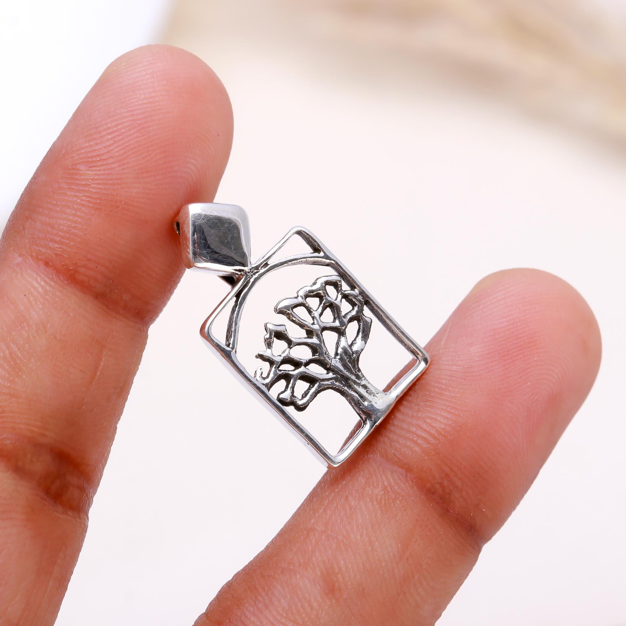 The Framed Life: Rectangular Tree of Life Pendant