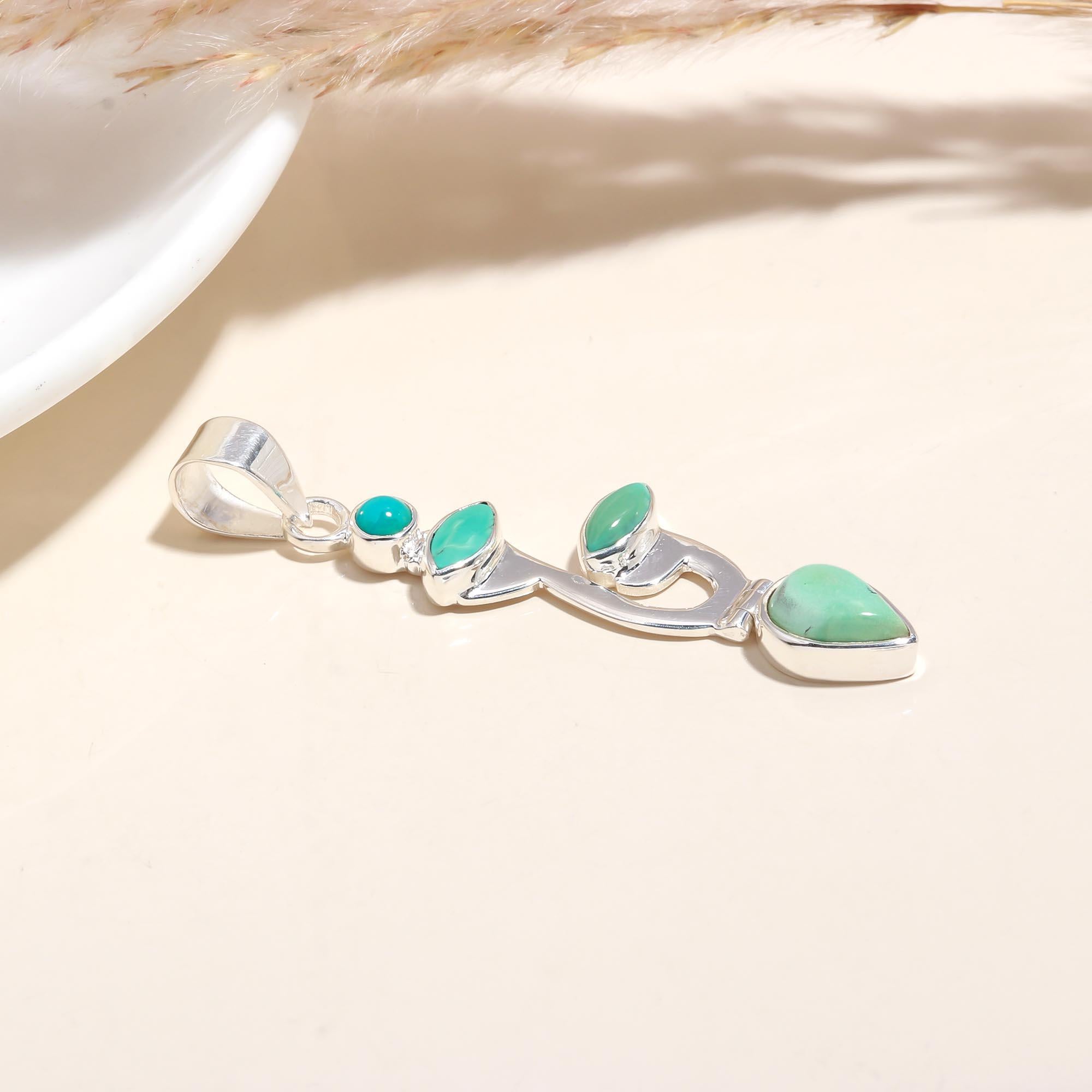 The Vine Drop Turquoise : Drop Pendant