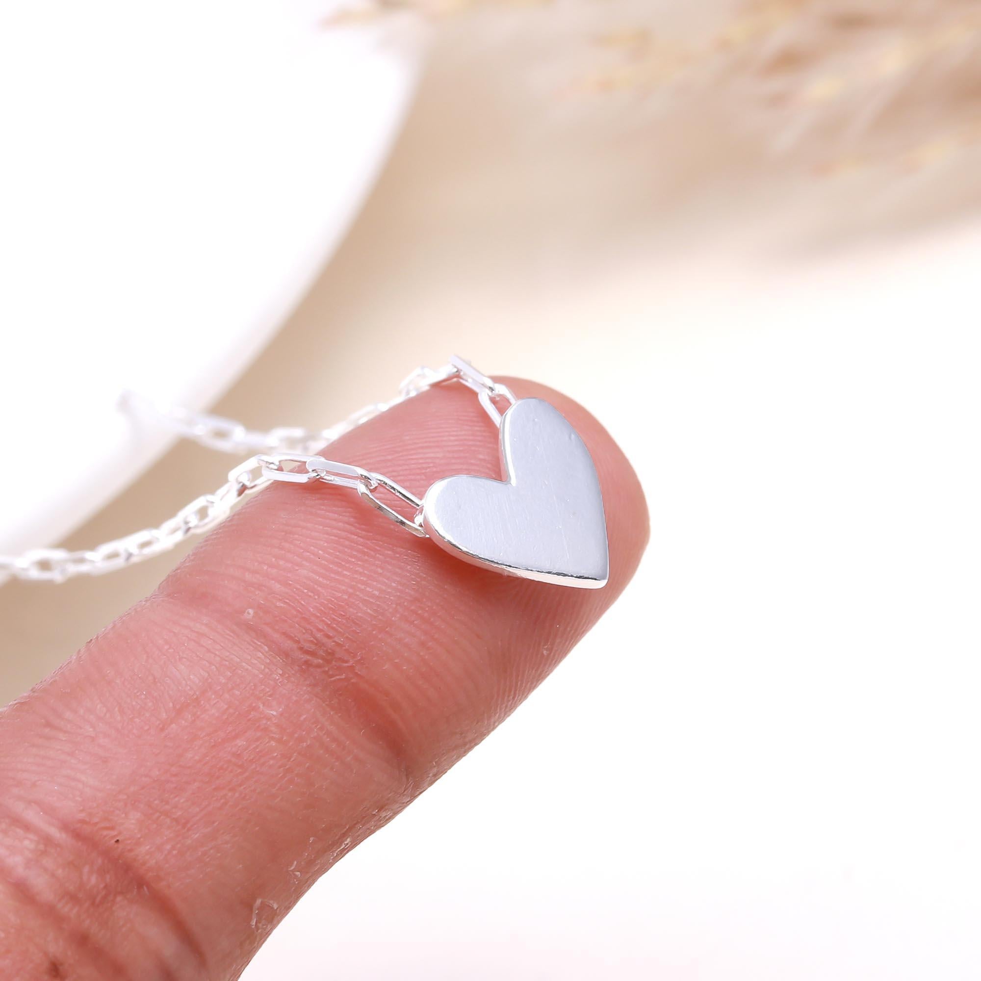 The Paperclip Heart: Silver Heart Necklace