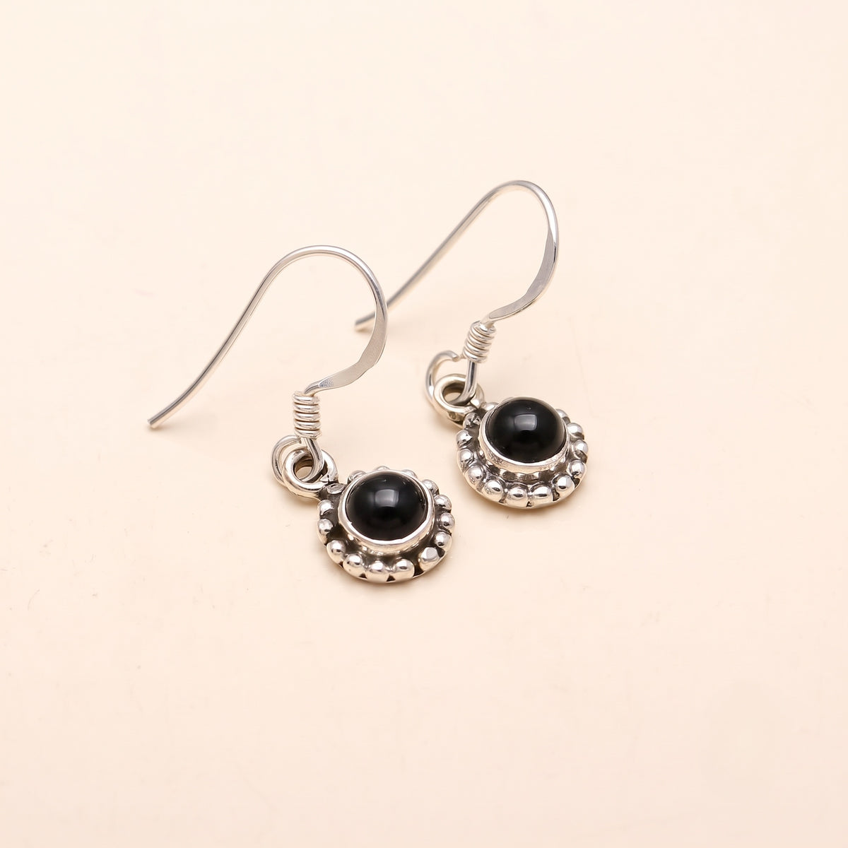 The Verdant Halo: Sterling Silver Peridot Drop Earrings