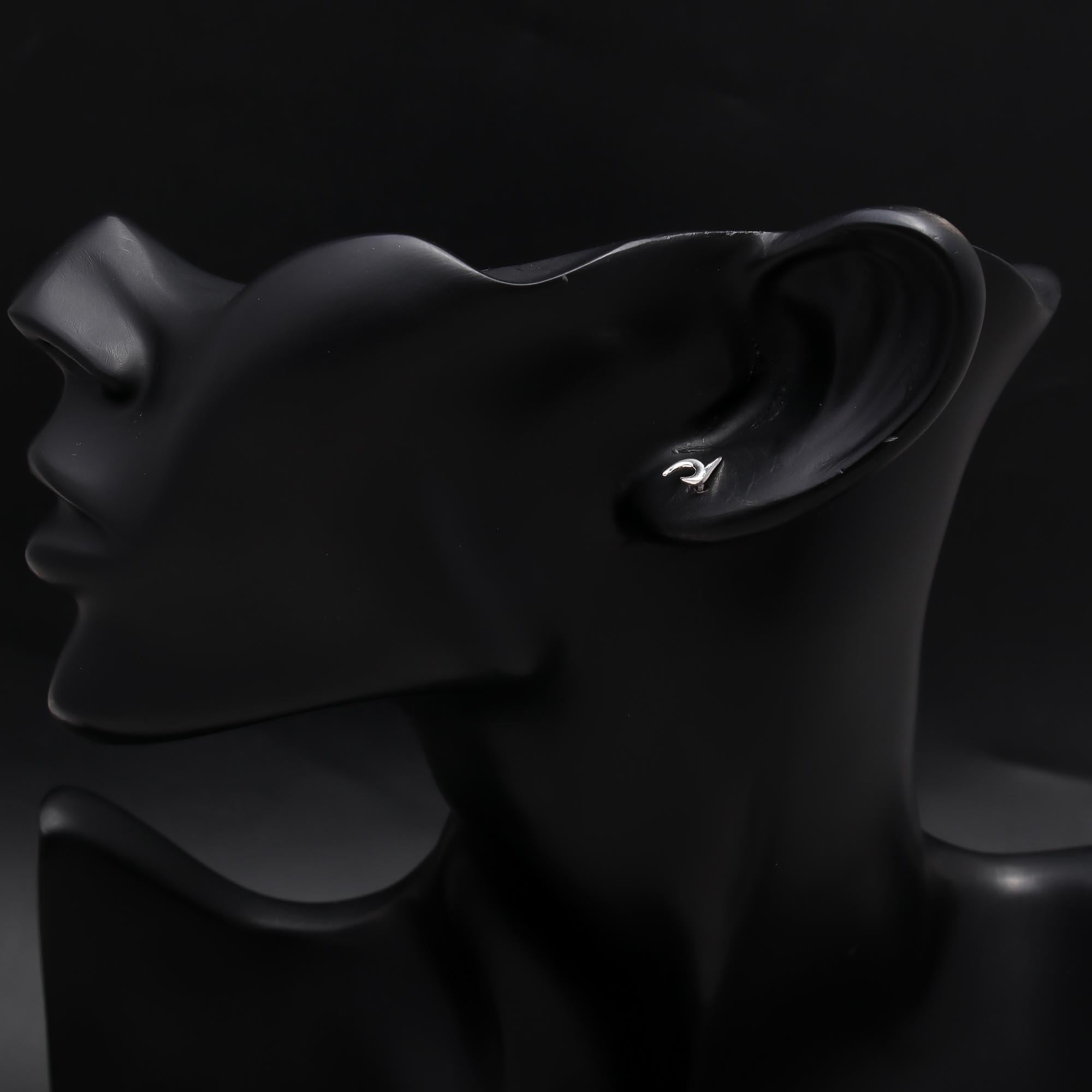 925 Sterling Silver Unique Minimalist Stud Earrings