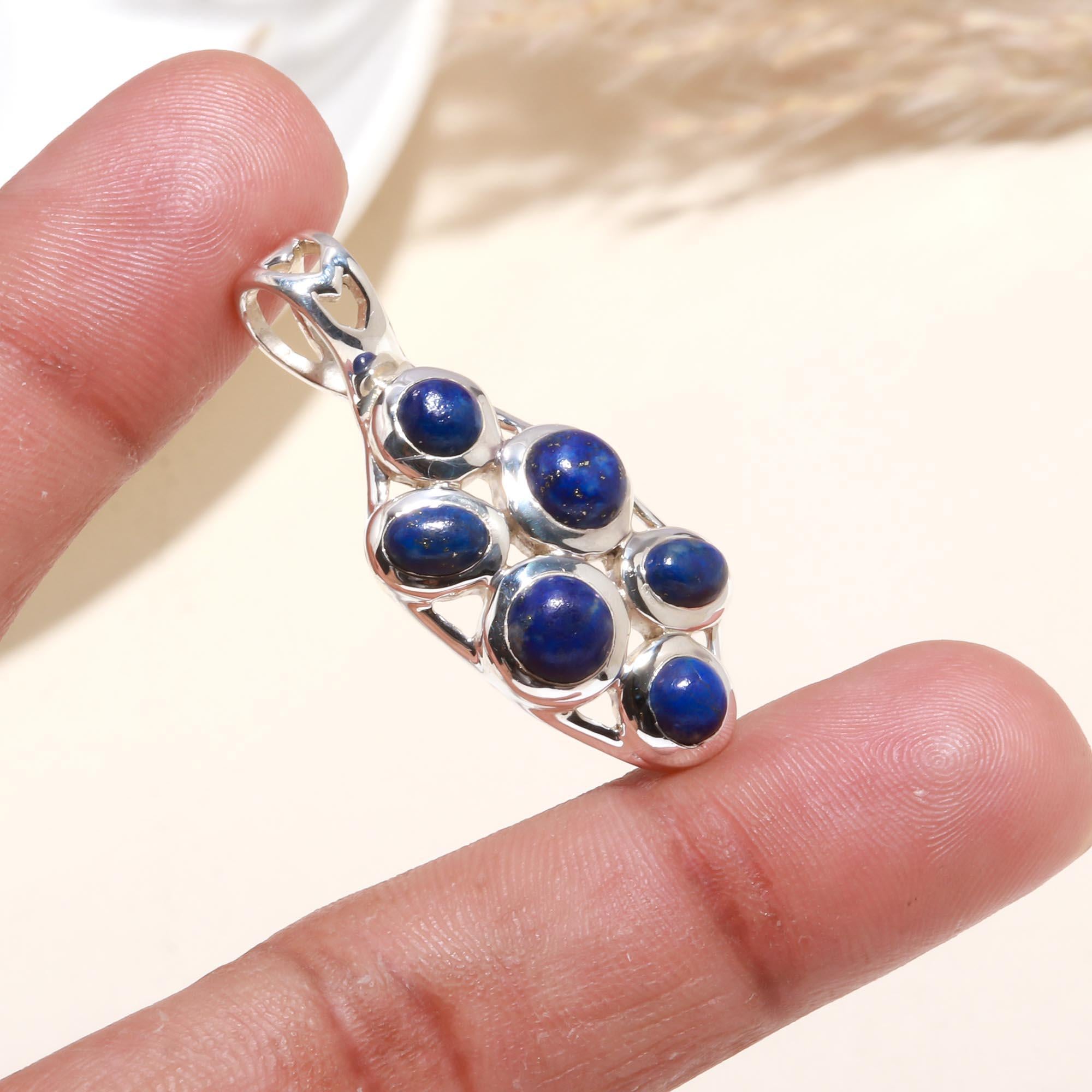 925 Sterling Silver Lapis Lazuli Pendant