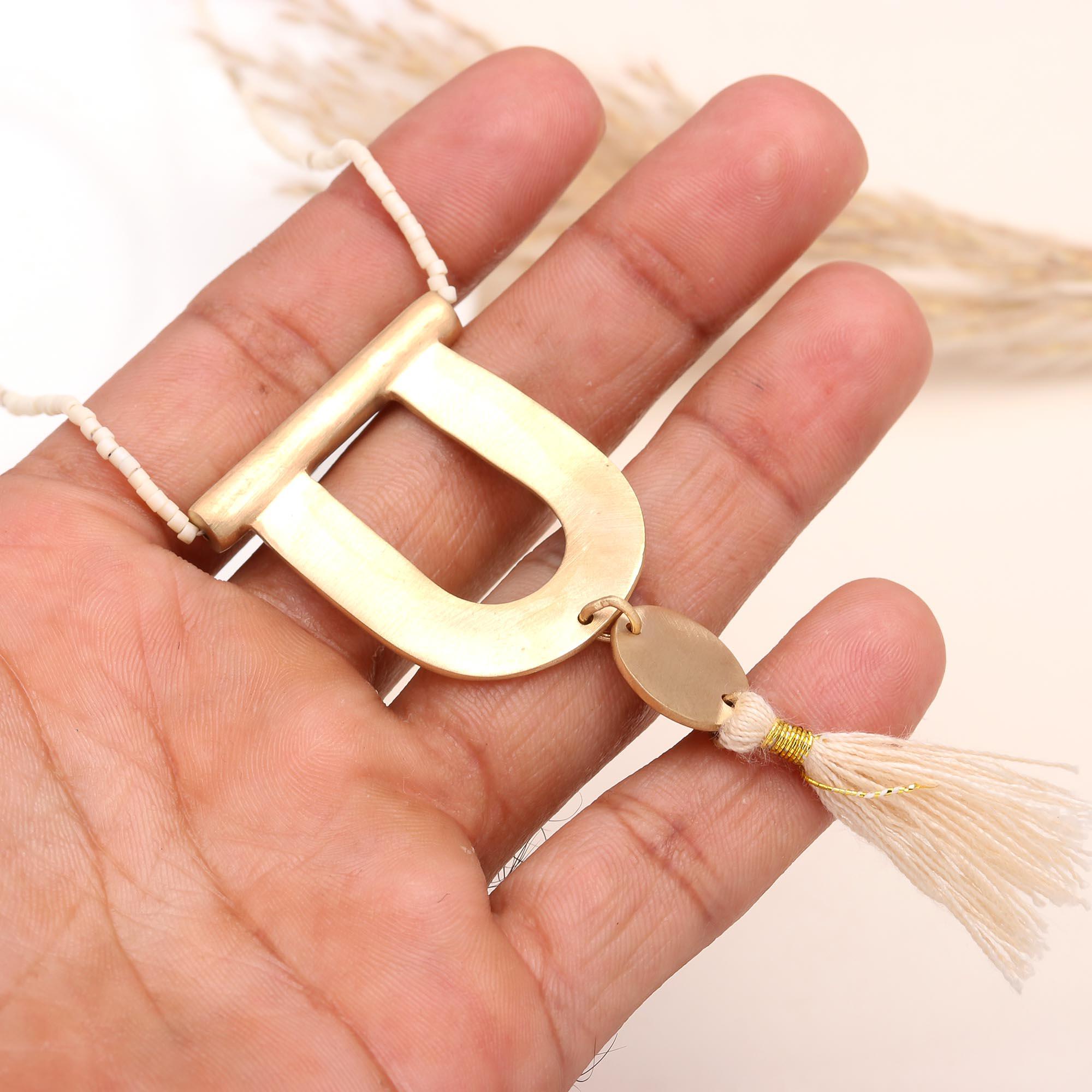 925 Sterling Silver Modern U Pendant Necklace