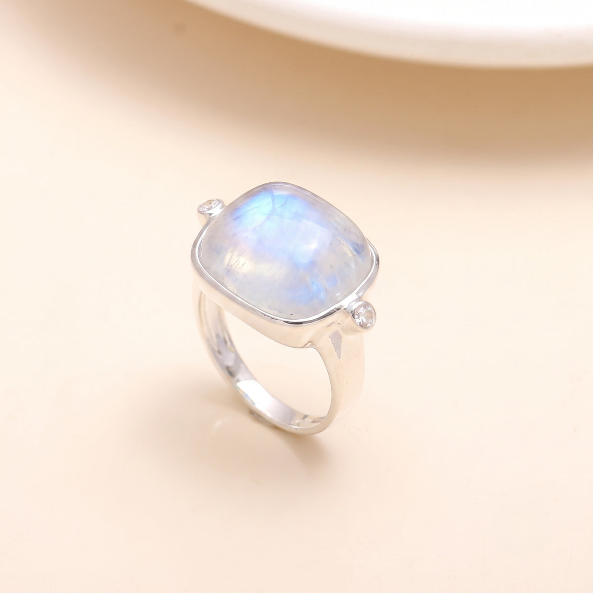 925 Silver Green Chalcedony Ring