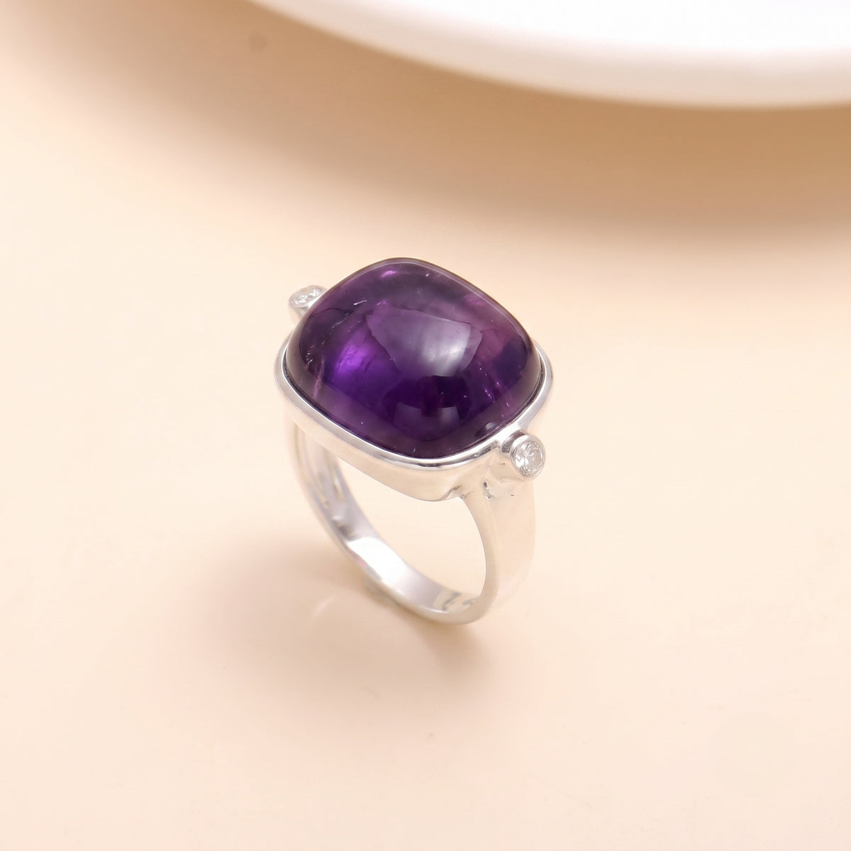 925 Silver Green Chalcedony Ring