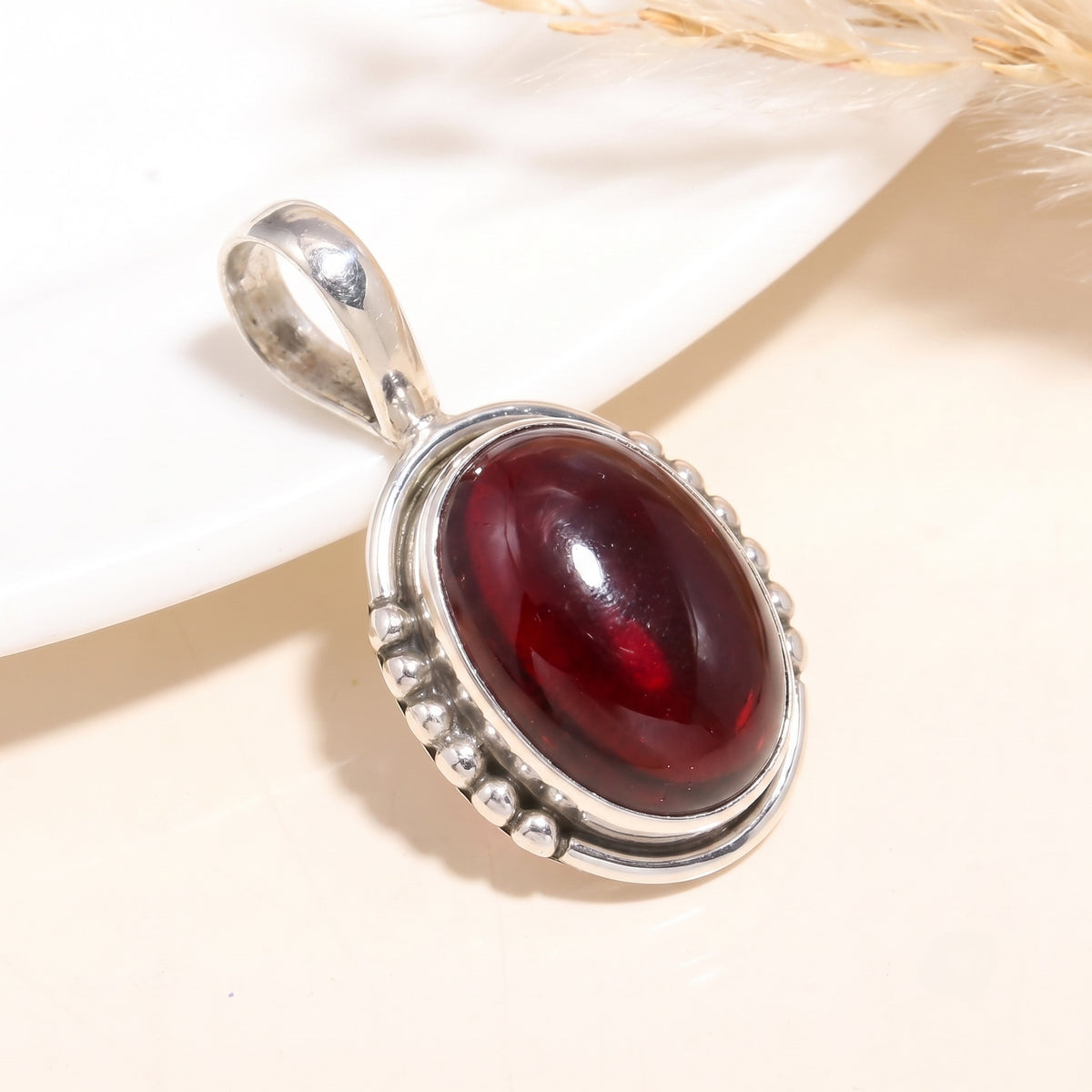 925 Sterling Silver Smoky Quartz Gemstone Pendant
