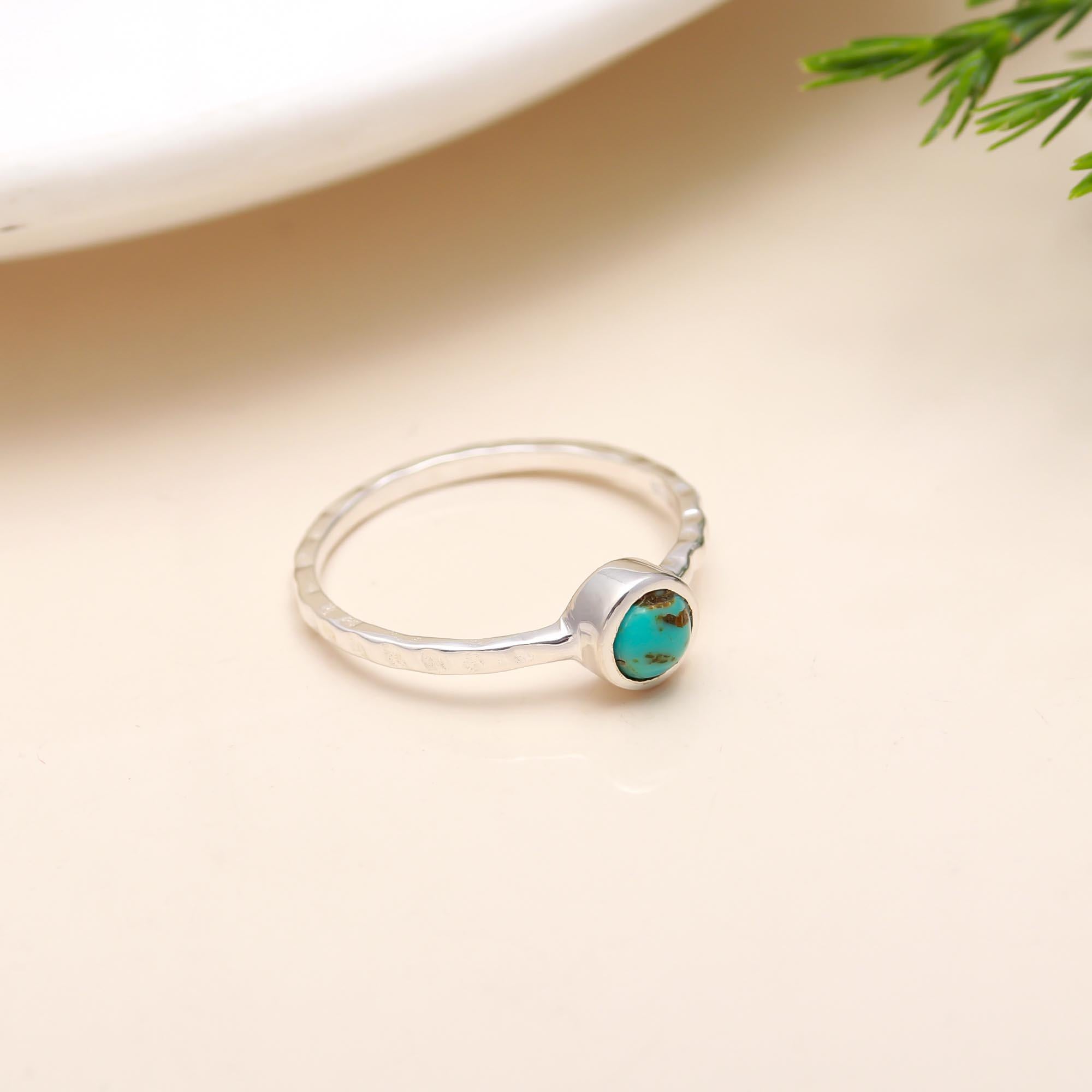 925 Silver Boho Turquoise Ring