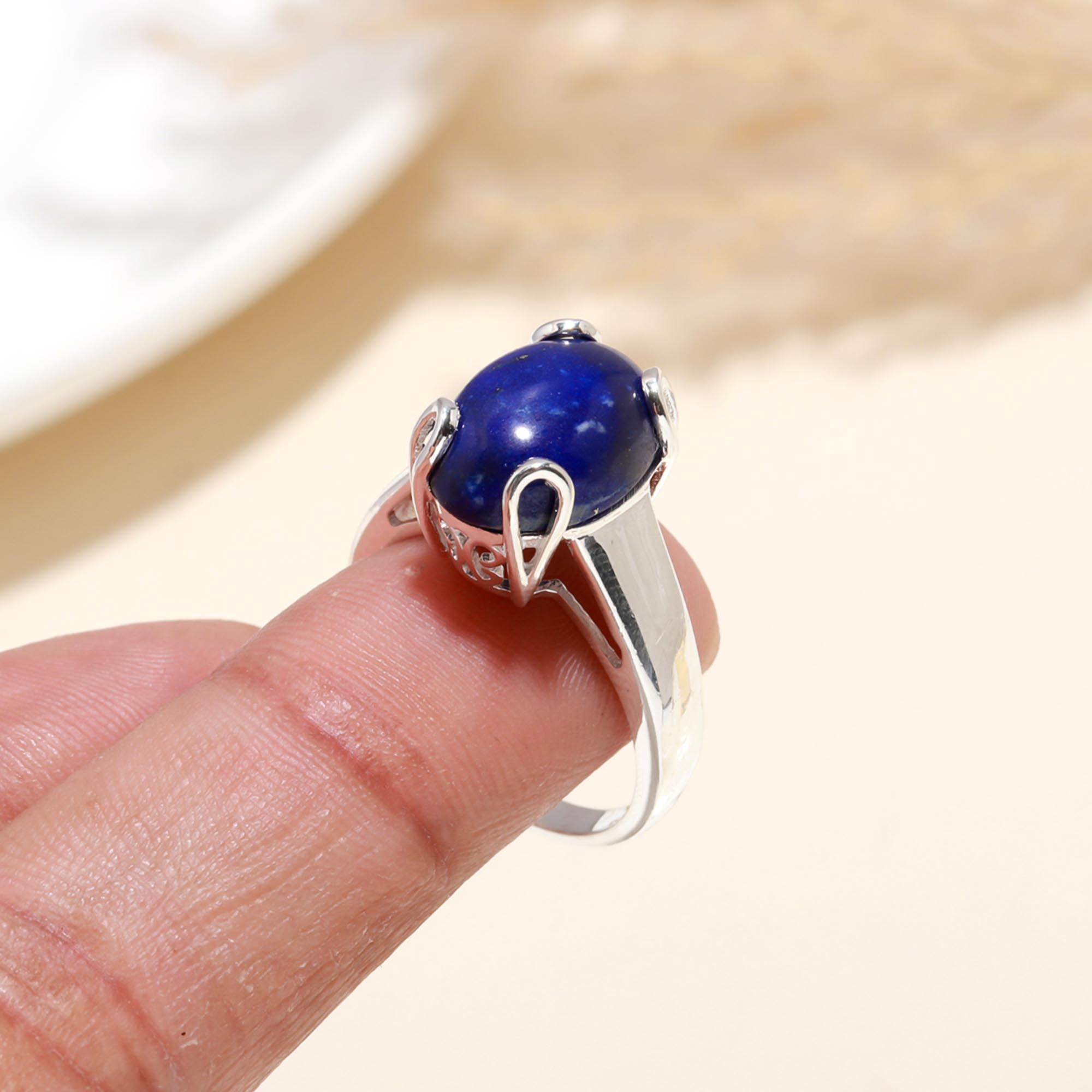 925 Sterling Silver Lapis Lazuli Ring