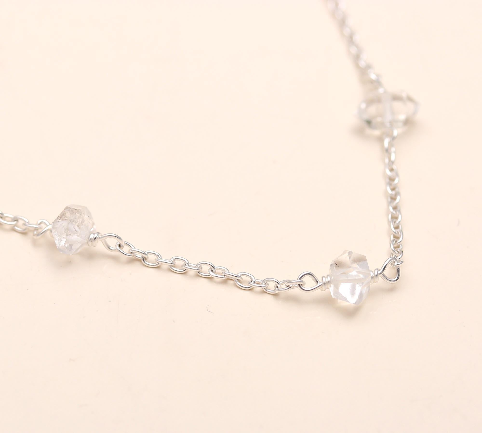 925 Silver Herkimer Diamond Necklace