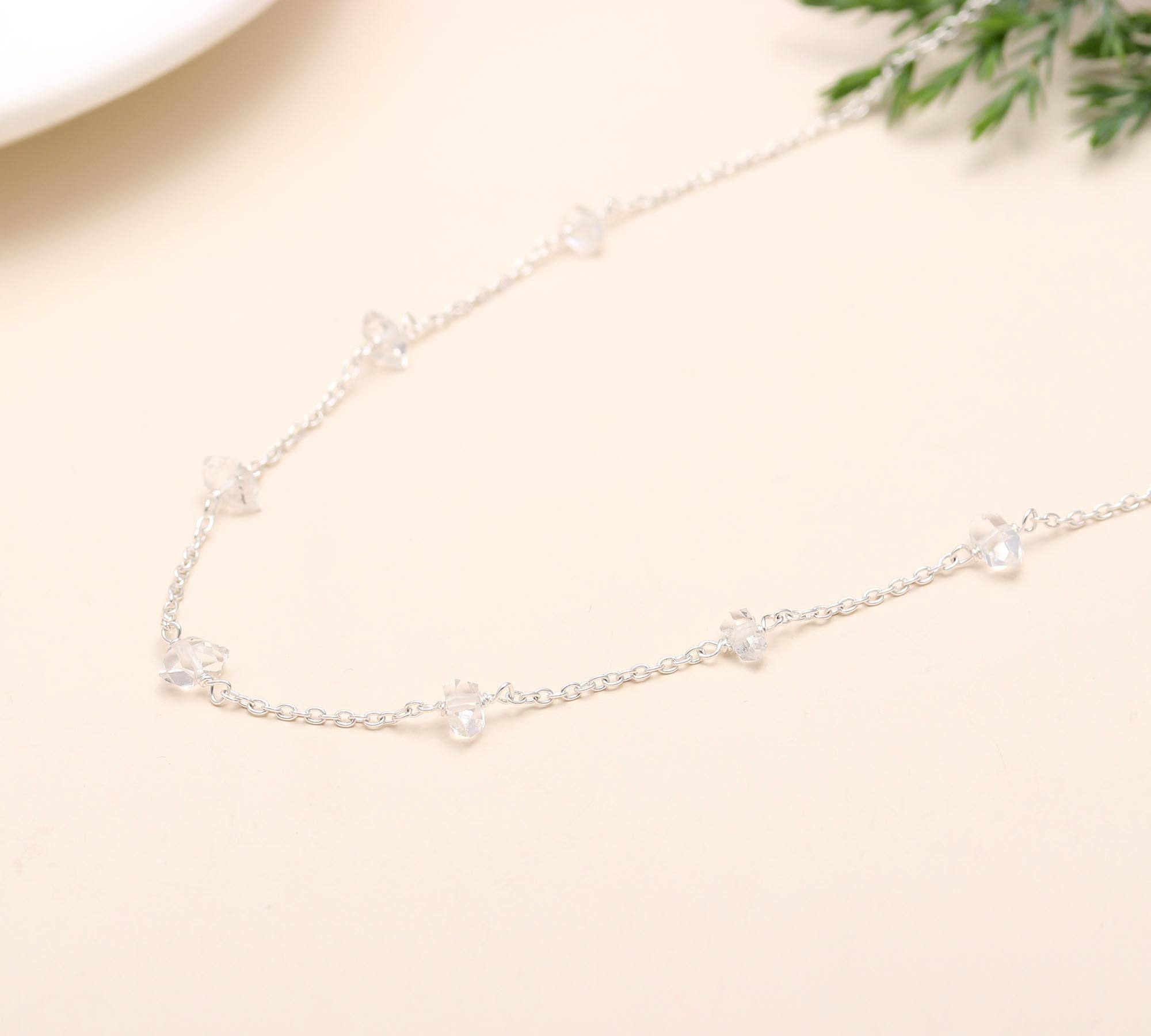 925 Silver Herkimer Diamond Necklace