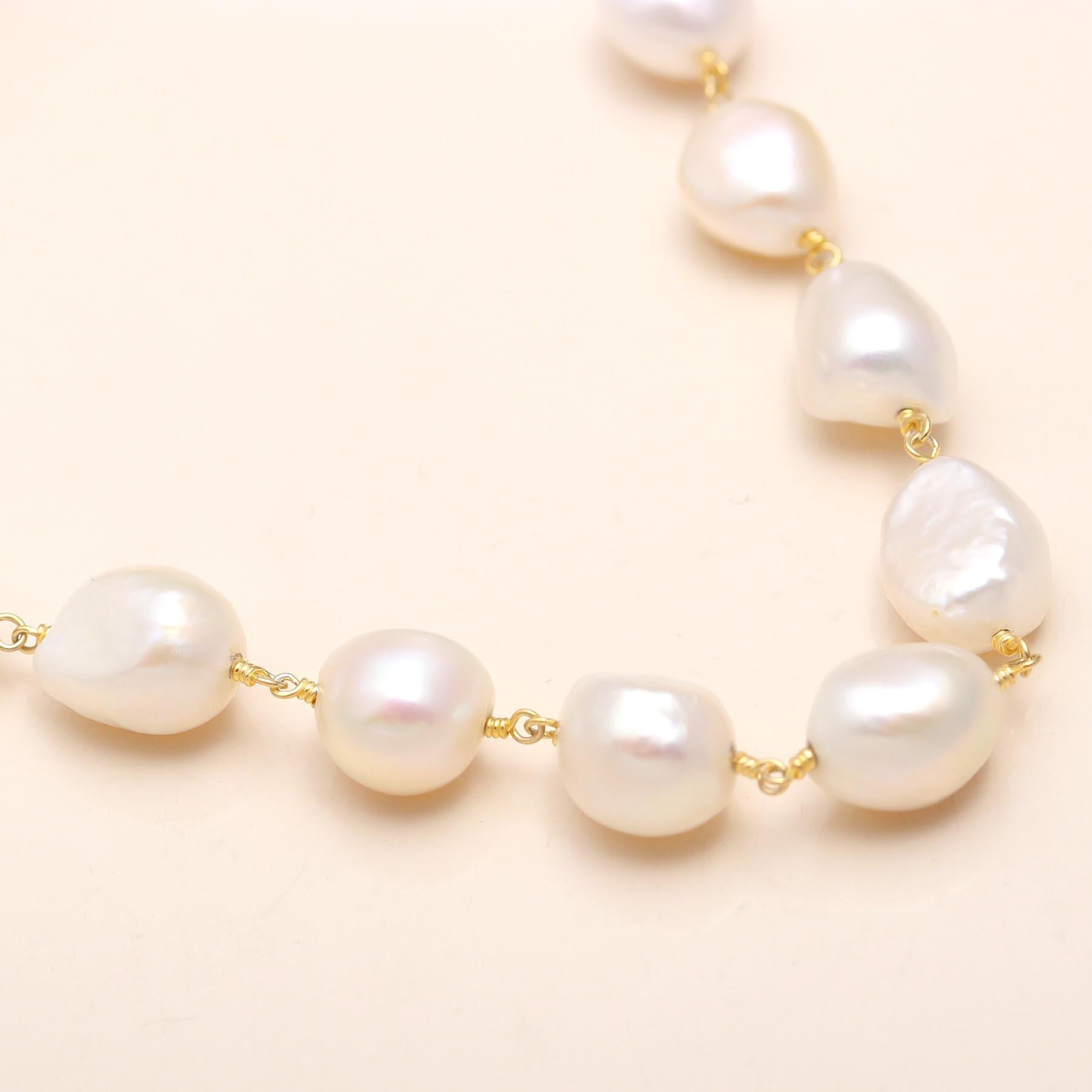 The Modern Classic: Baroque Pearl Necklace