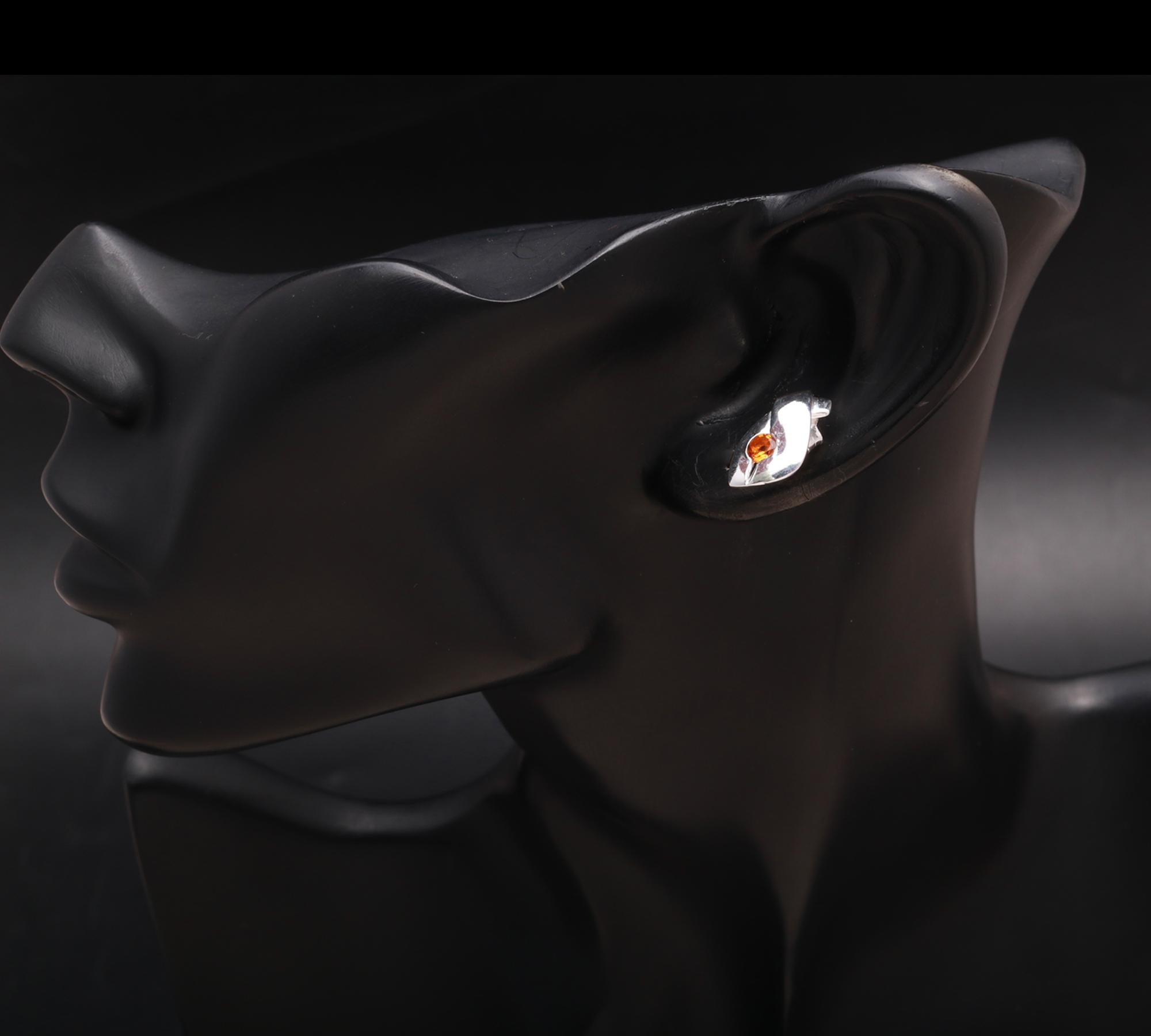 925 Silver Citrine Stud Earrings