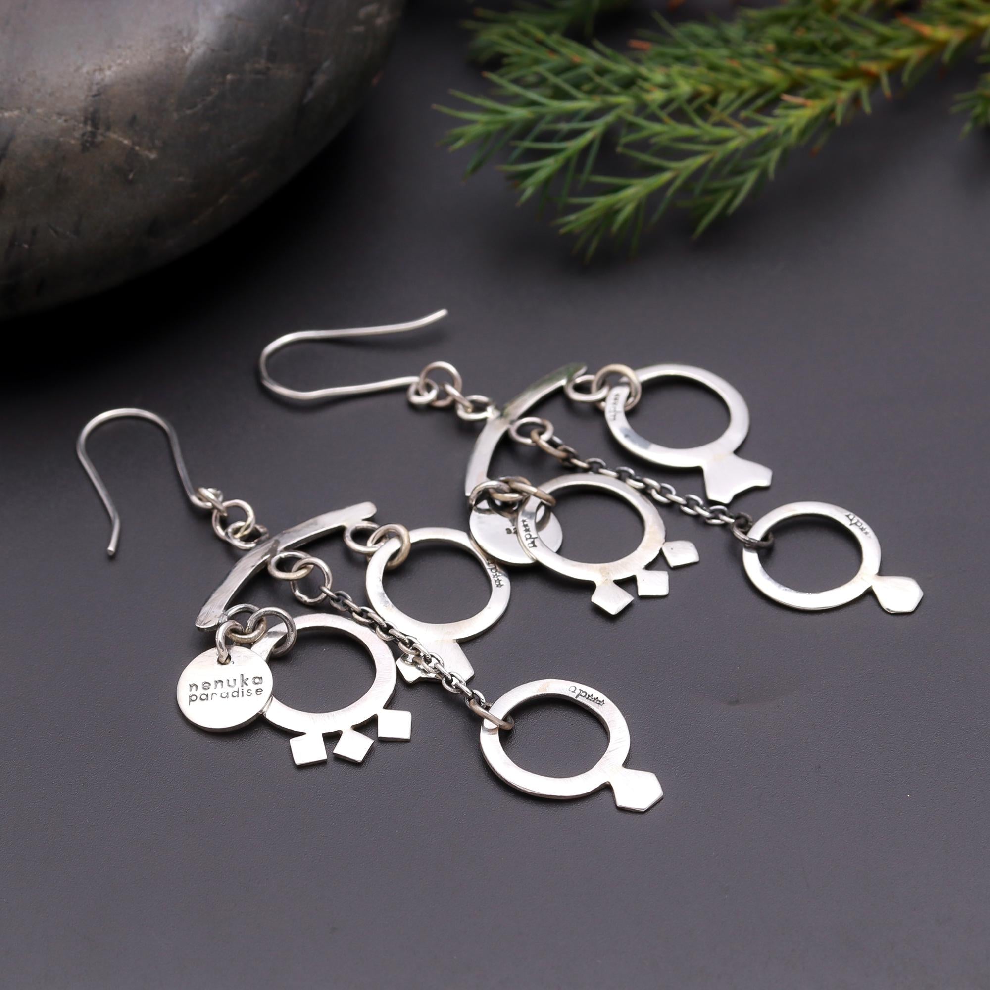 925 Silver Chandelier Earrings