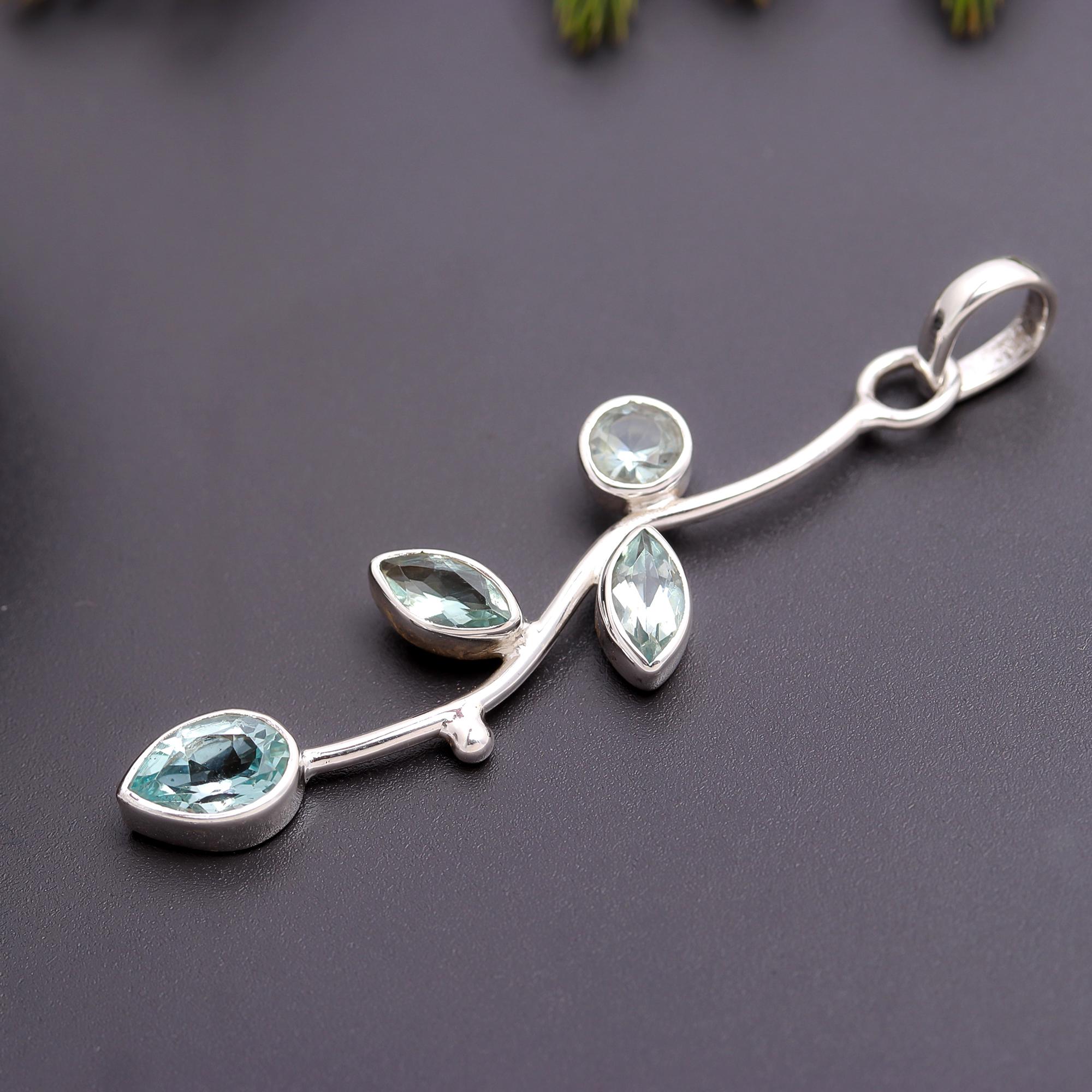 925 Silver Leaf Vine Pendant