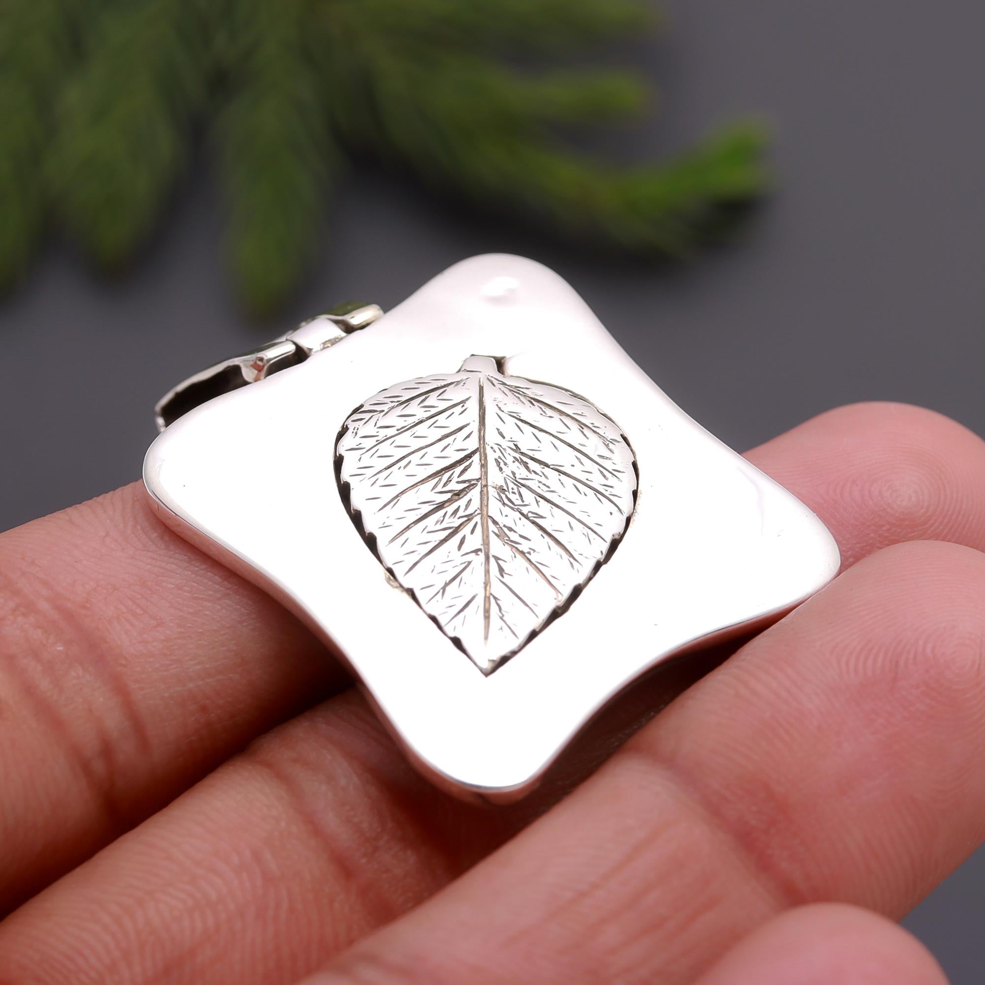 925 Silver Leaf Pendant