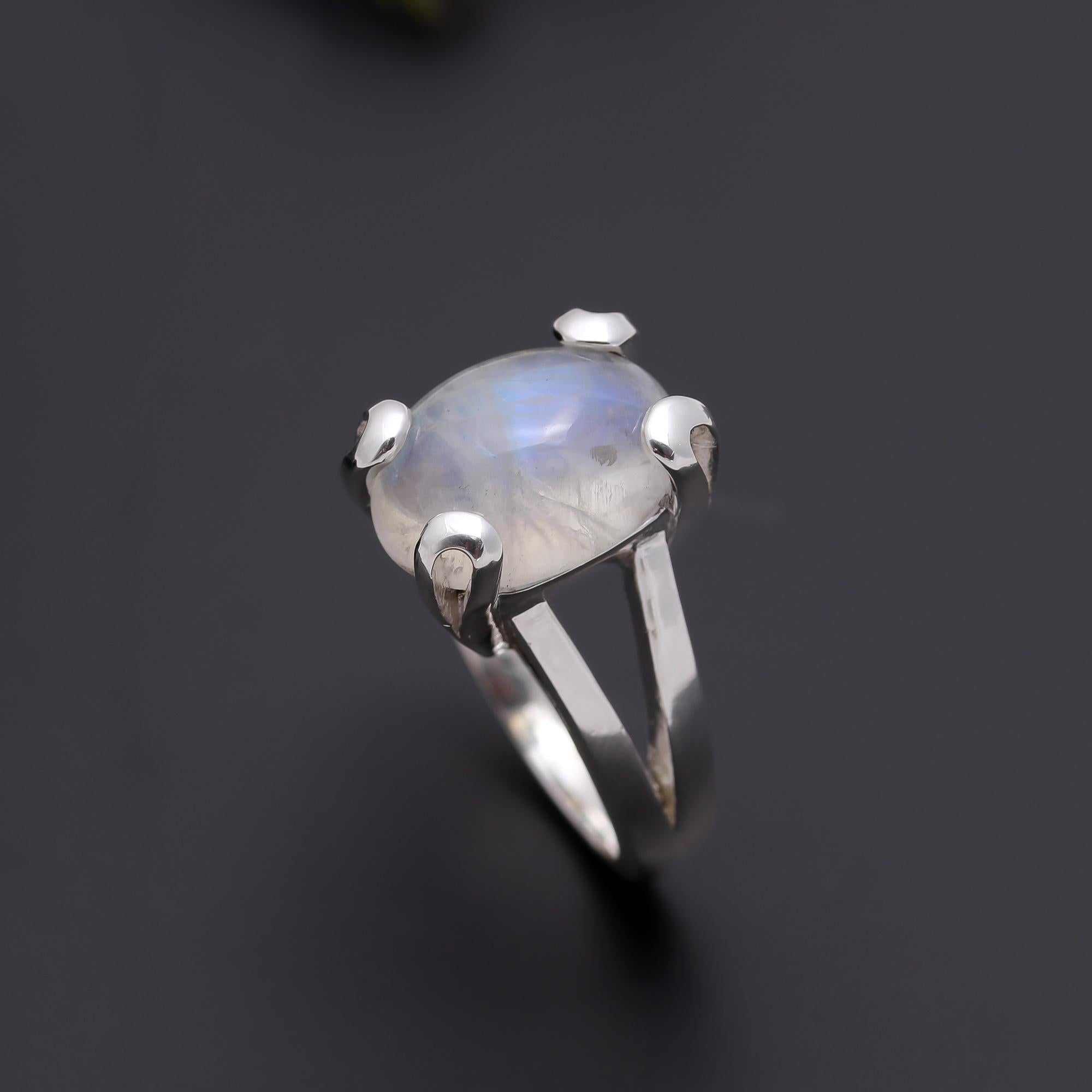 925 Silver Moonstone Ring