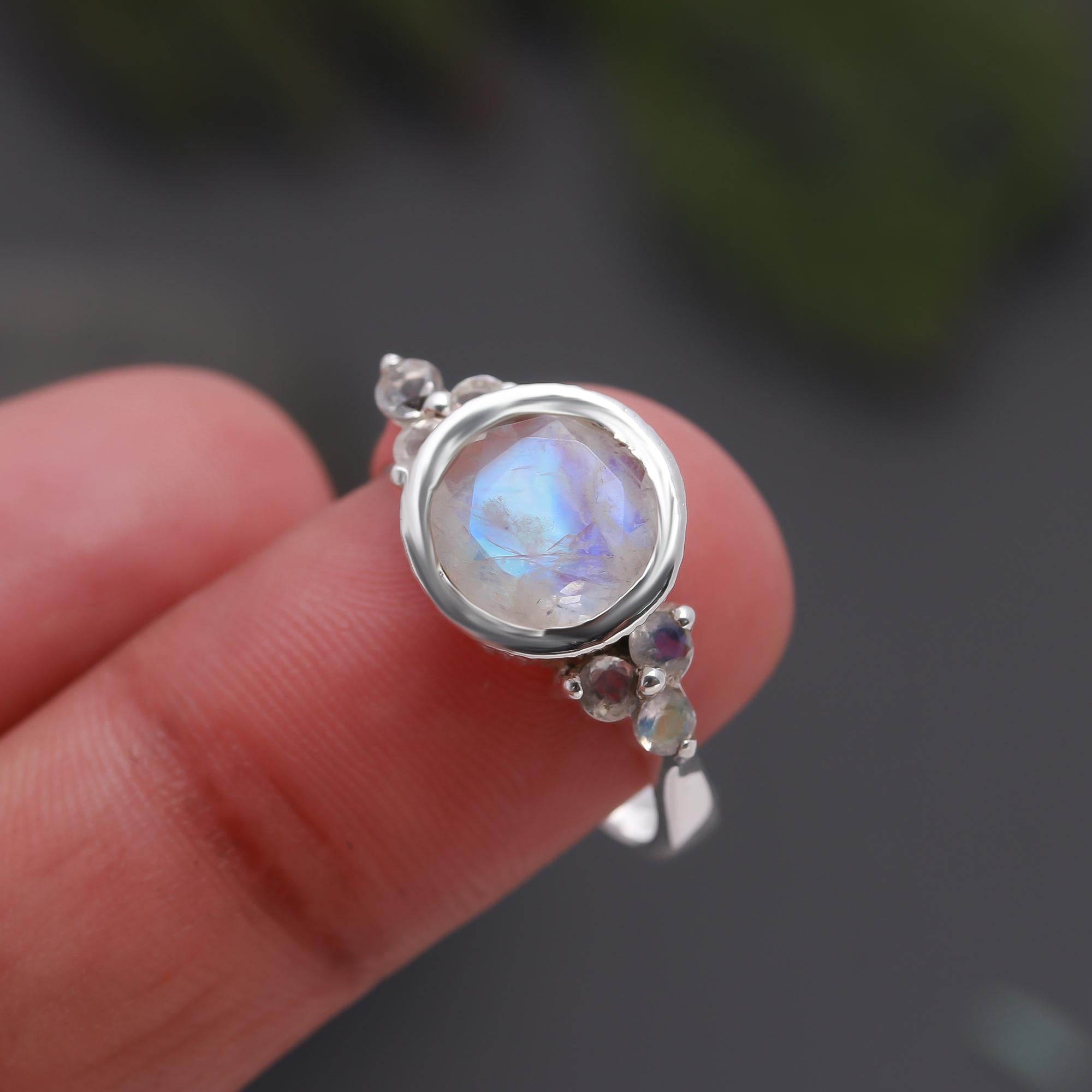 925 Silver Moonstone Ring
