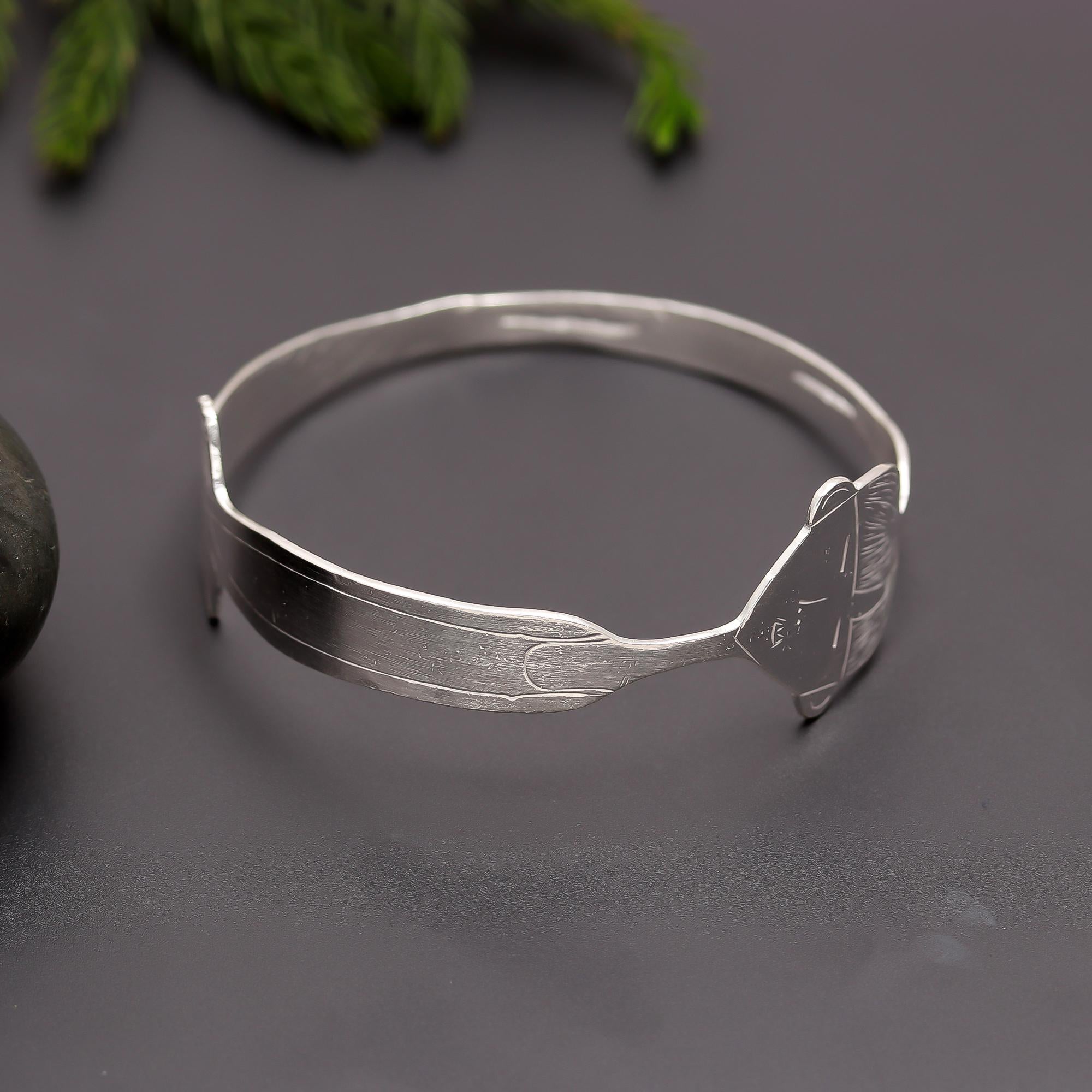 925 Silver Modern Art Bracelet