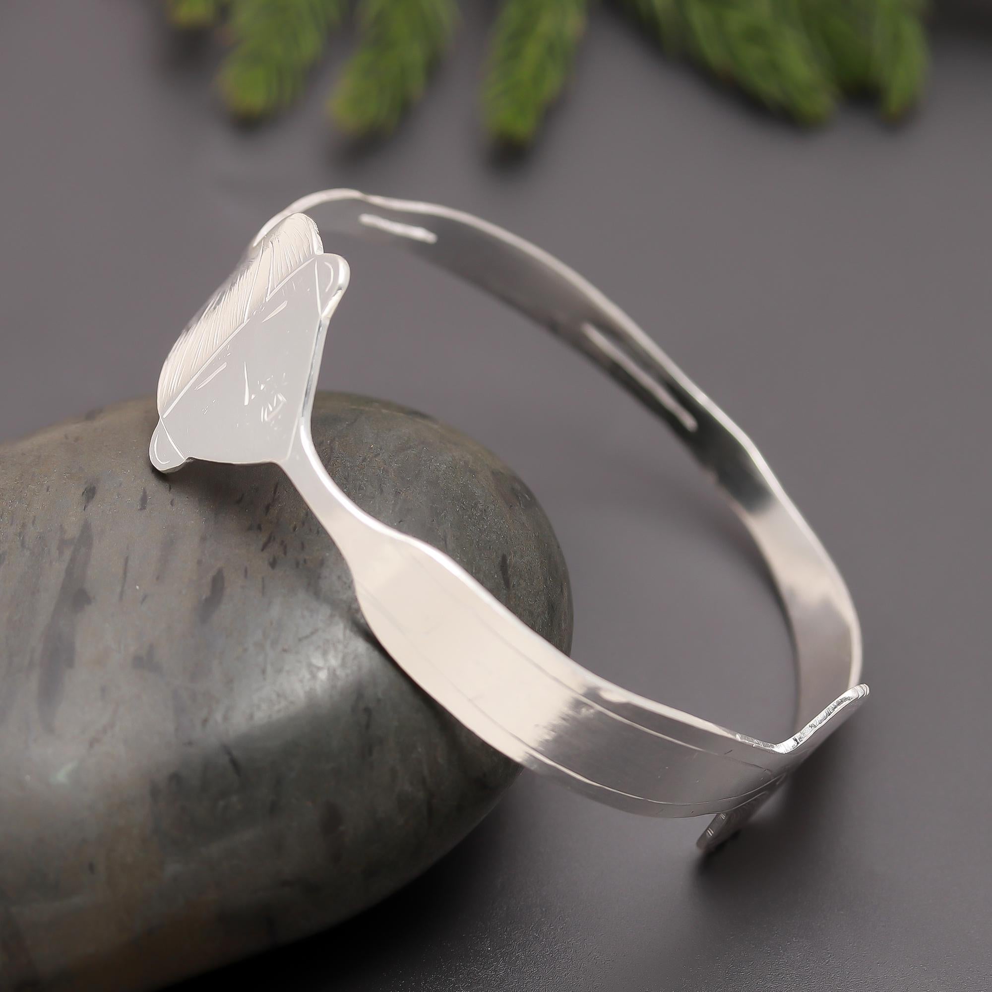 925 Silver Modern Art Bracelet