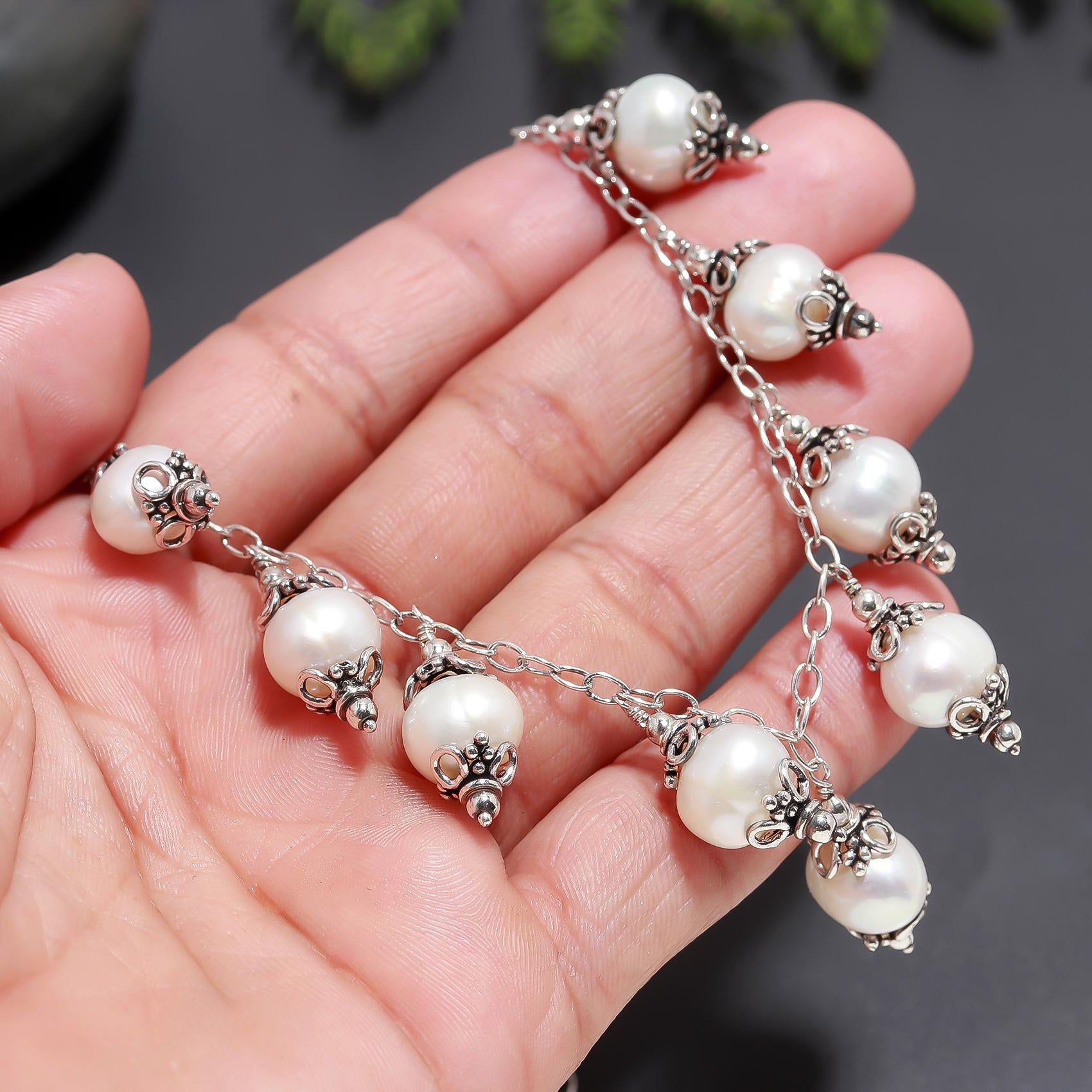 925 Silver Freshwater Pearl Necklace