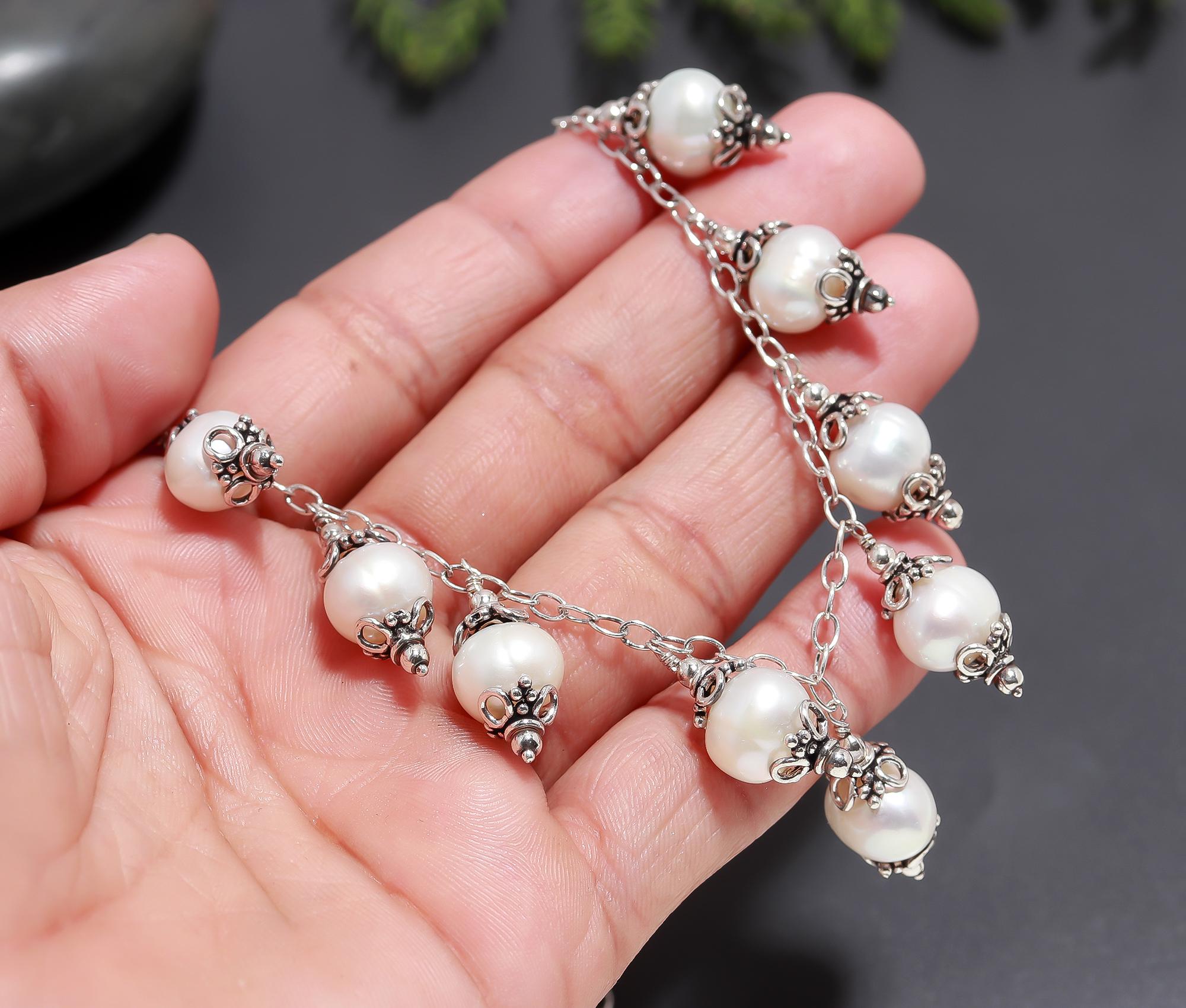 925 Silver Freshwater Pearl Necklace