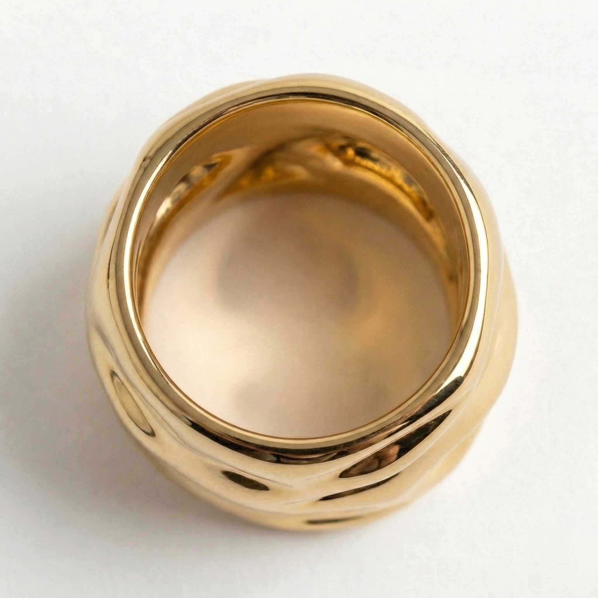 The Molten Tide: Sculptural Wrap Statement Ring