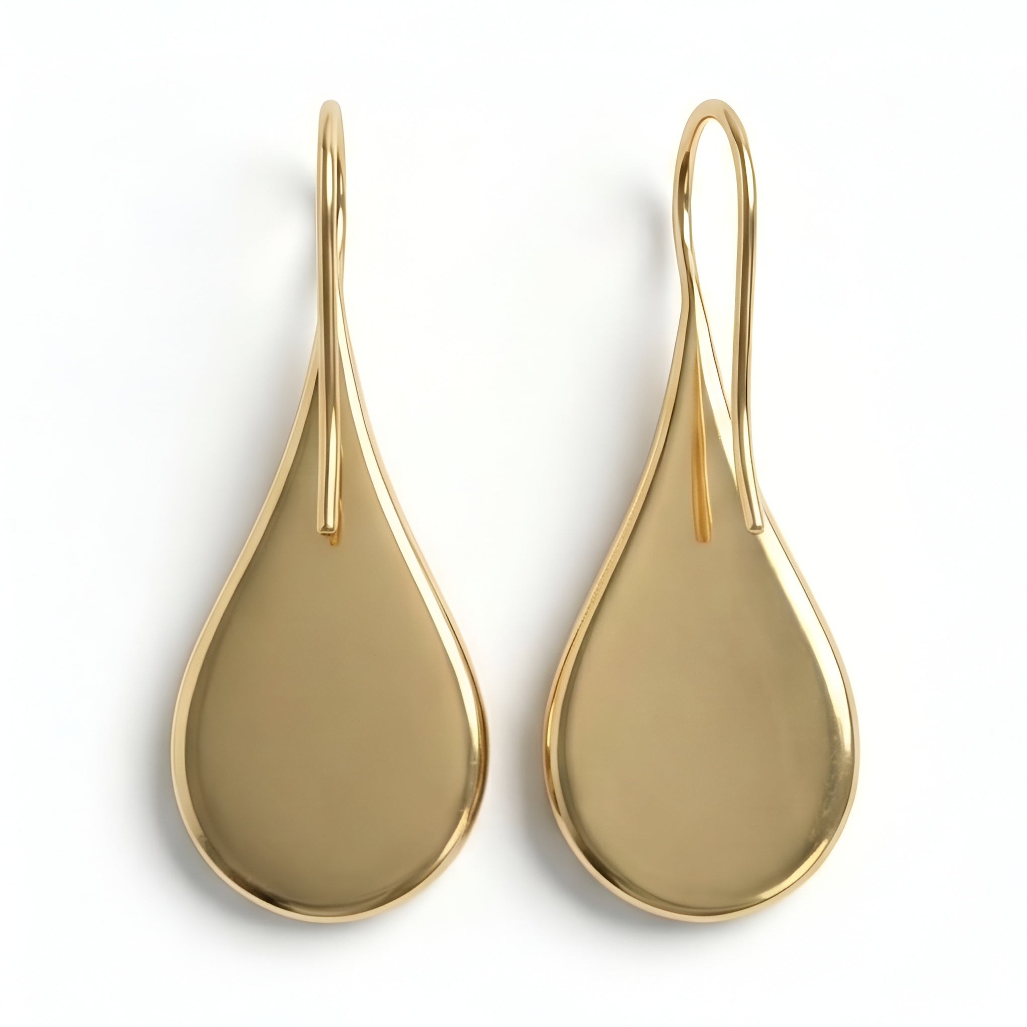 The Bastet Teardrop: Cat Silhouette Drop Earrings