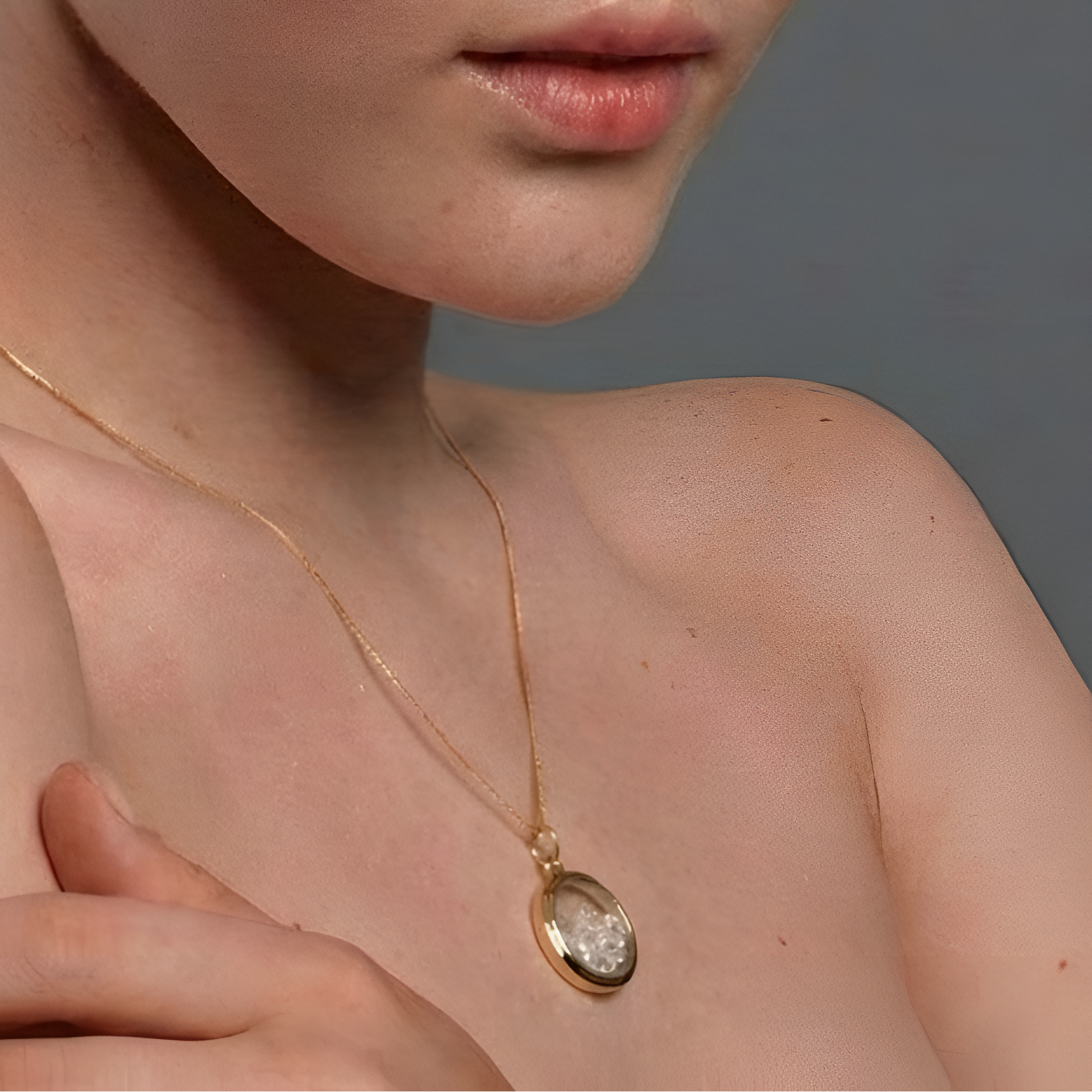The Crystal Timepiece: Watch Dial Inspired Quartz Necklace