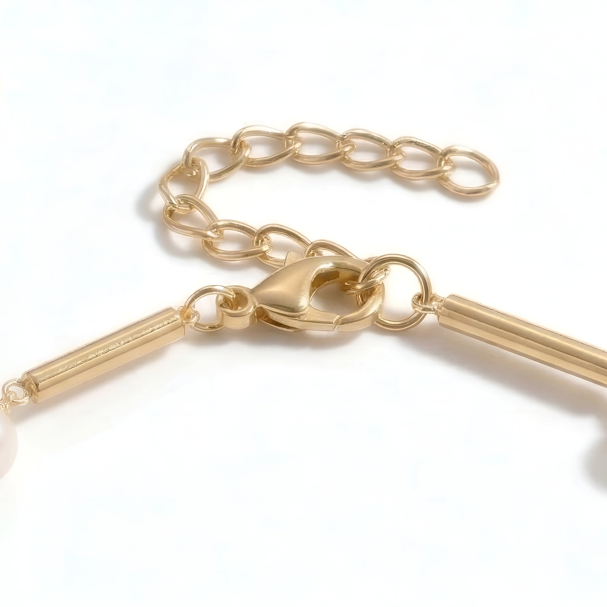 The Mikimoto Morse: Pearl Gold Bar Station Bracelet