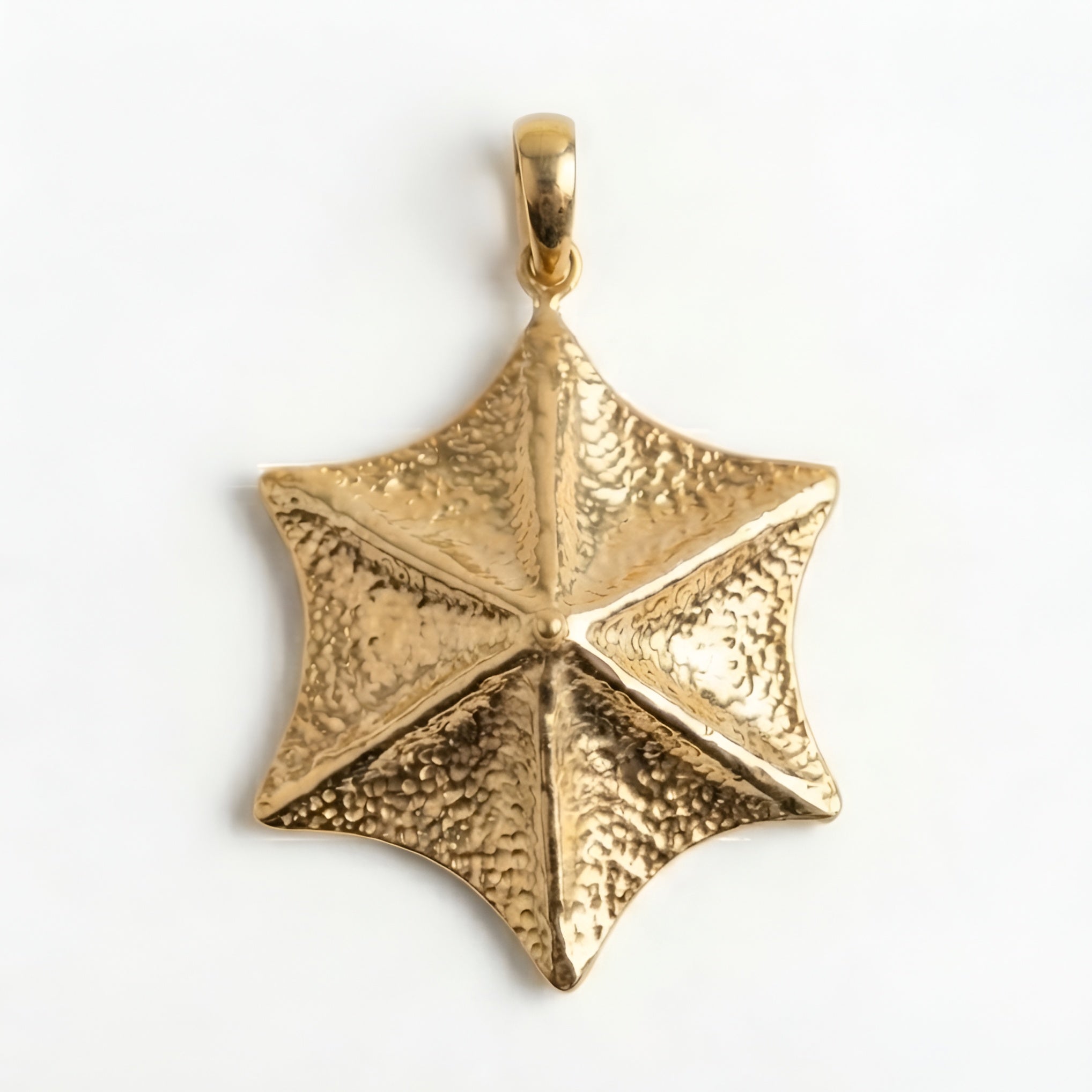 The Polaris Charm: Hammered Star Charm