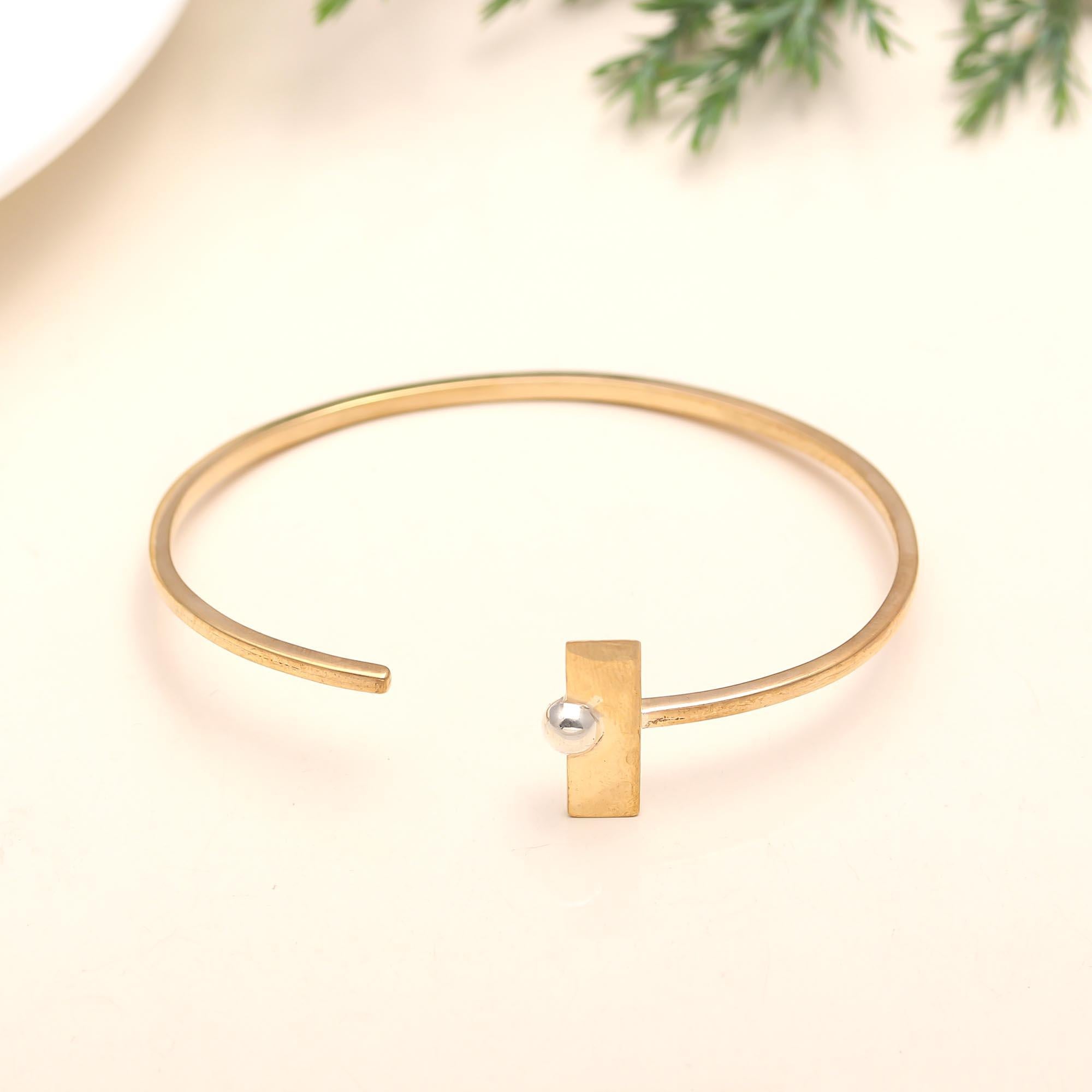 925 Silver Bar Open Cuff Bracelet