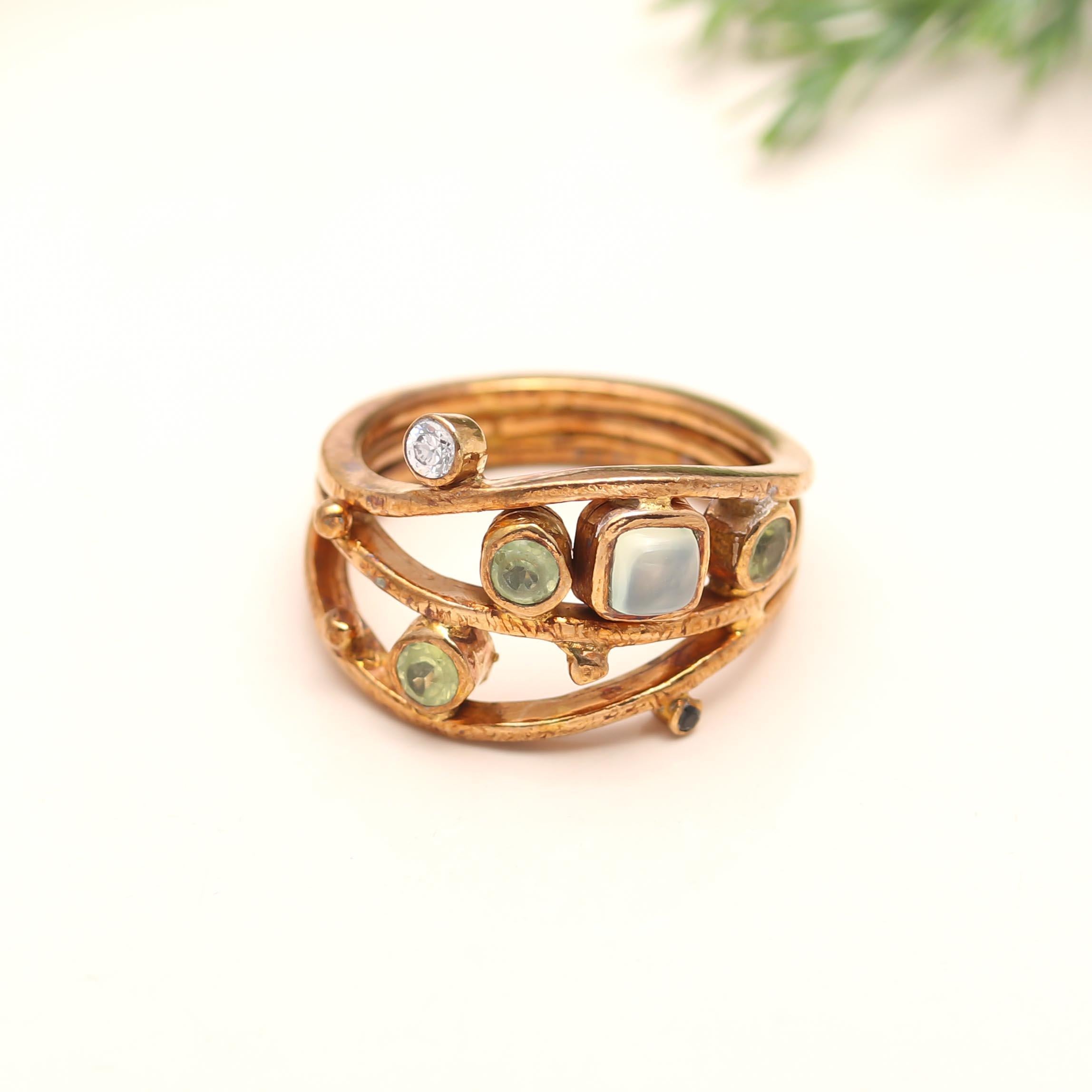 925 Silver Multi-Stone Ring