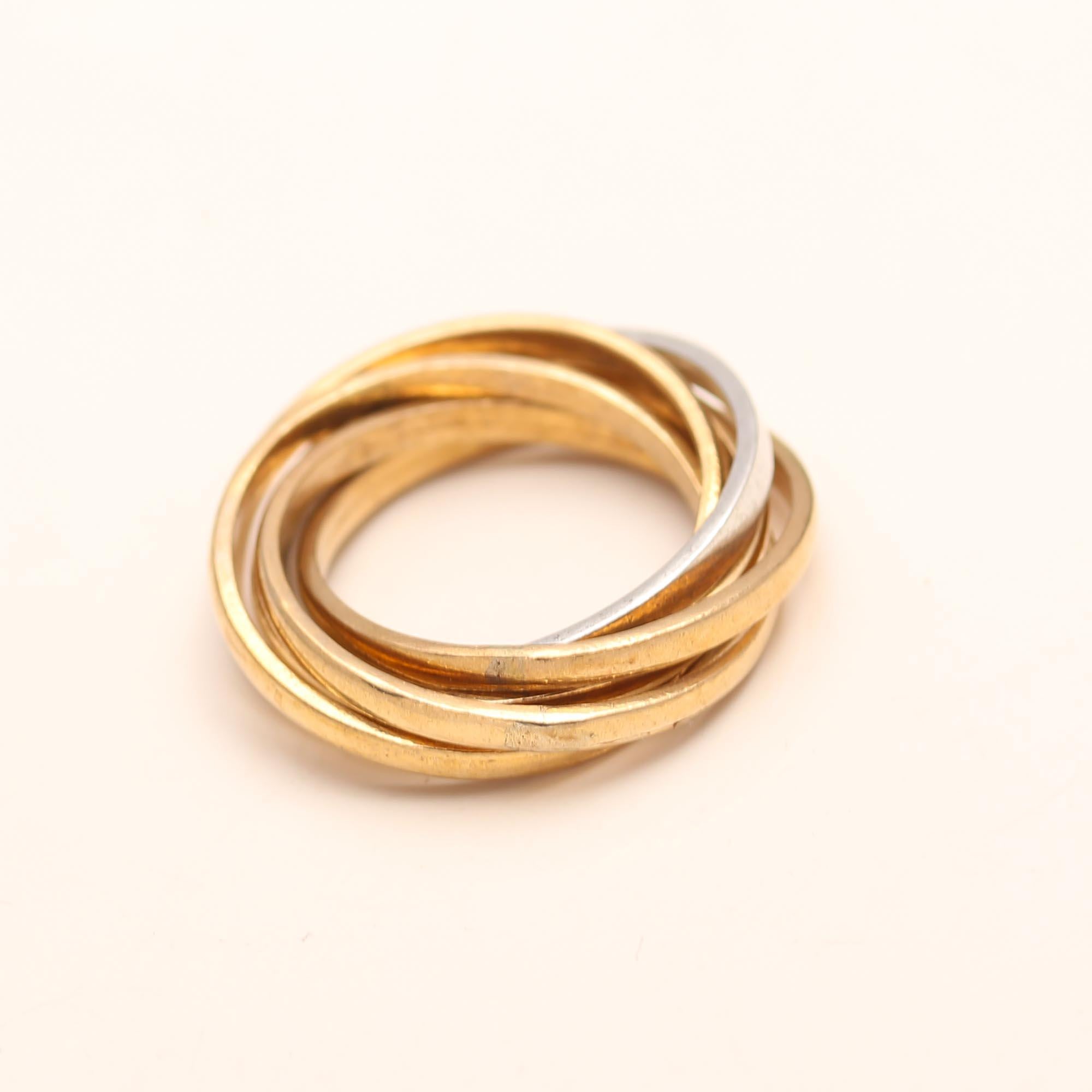The Sleek Multi-Tone: Smooth Mixed Metal Rolling Ring