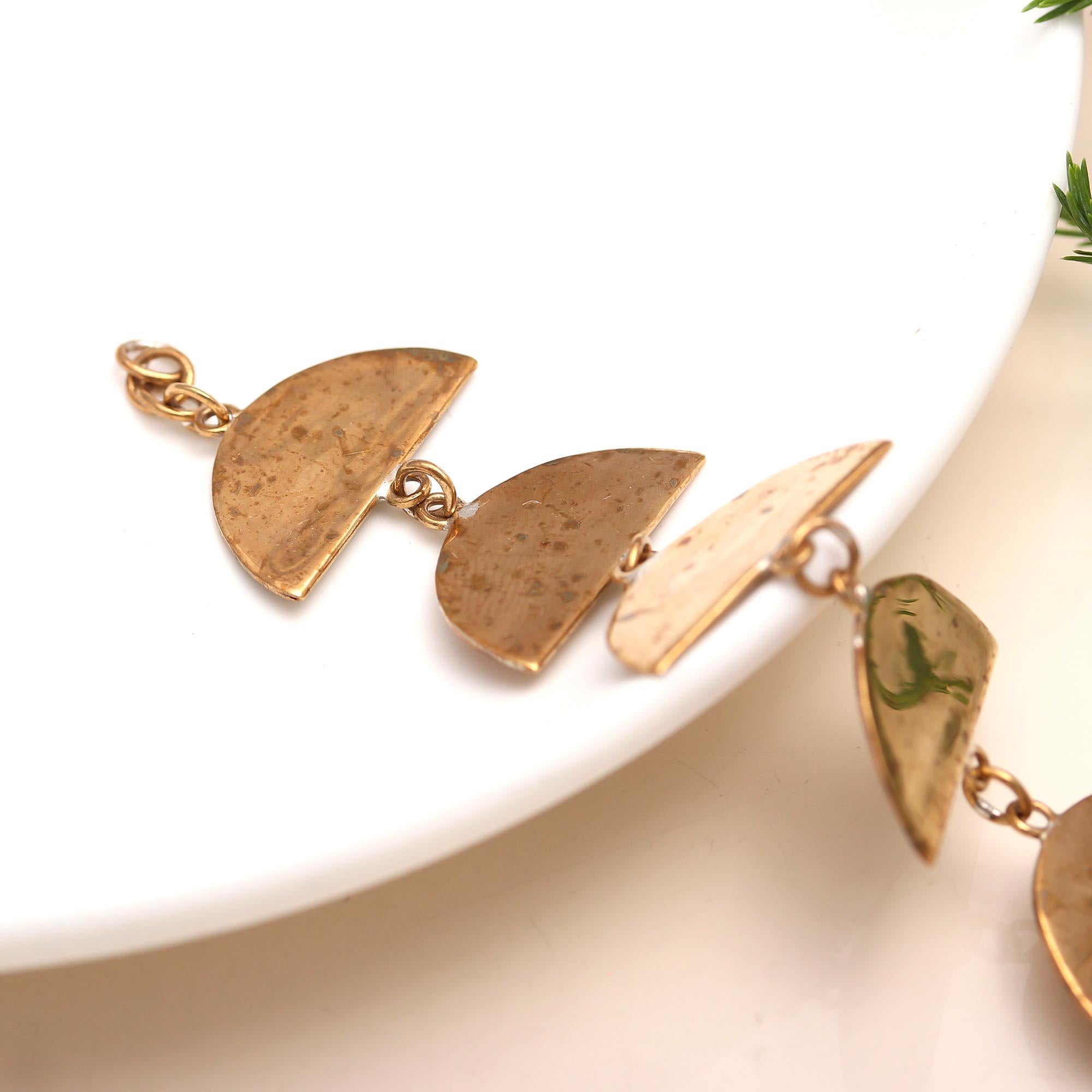 925 Silver Half-Moon Link Bracelet