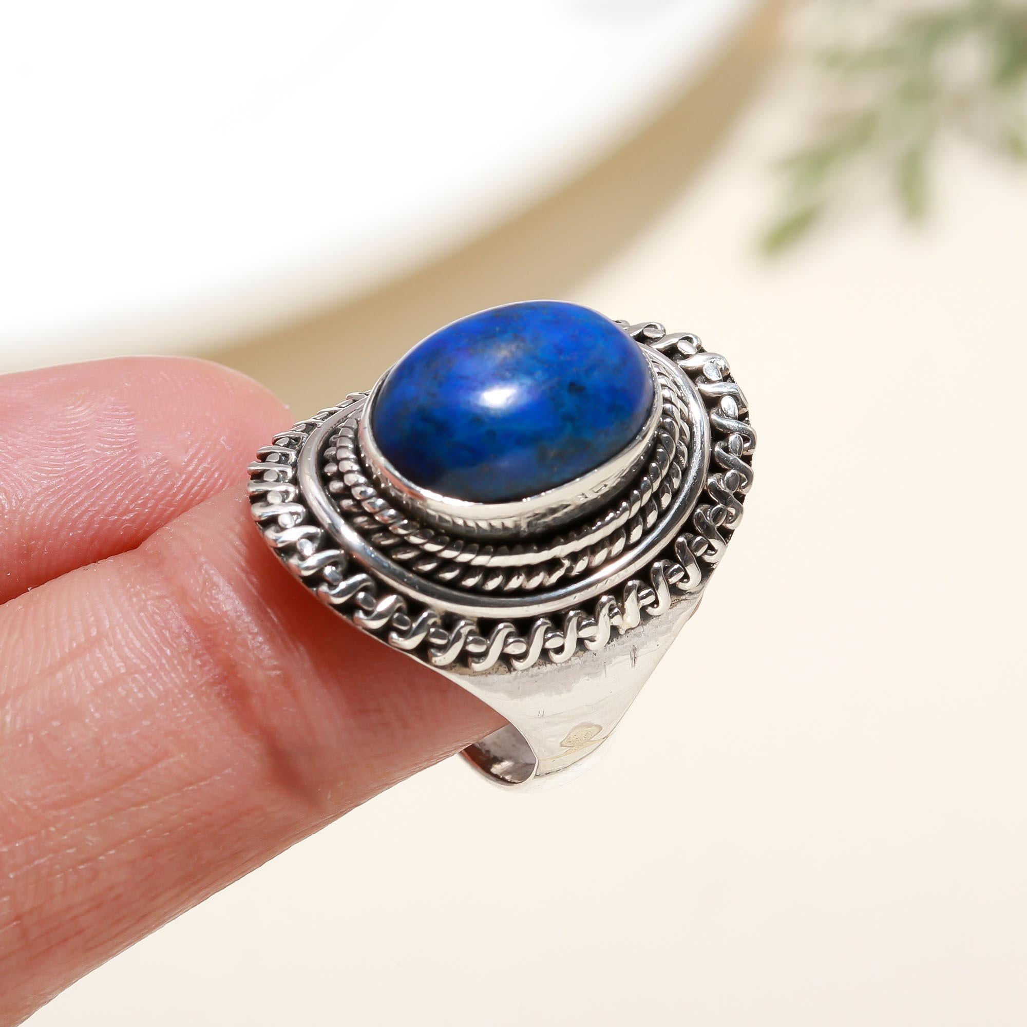 925 Silver Lapis Lazuli Ring