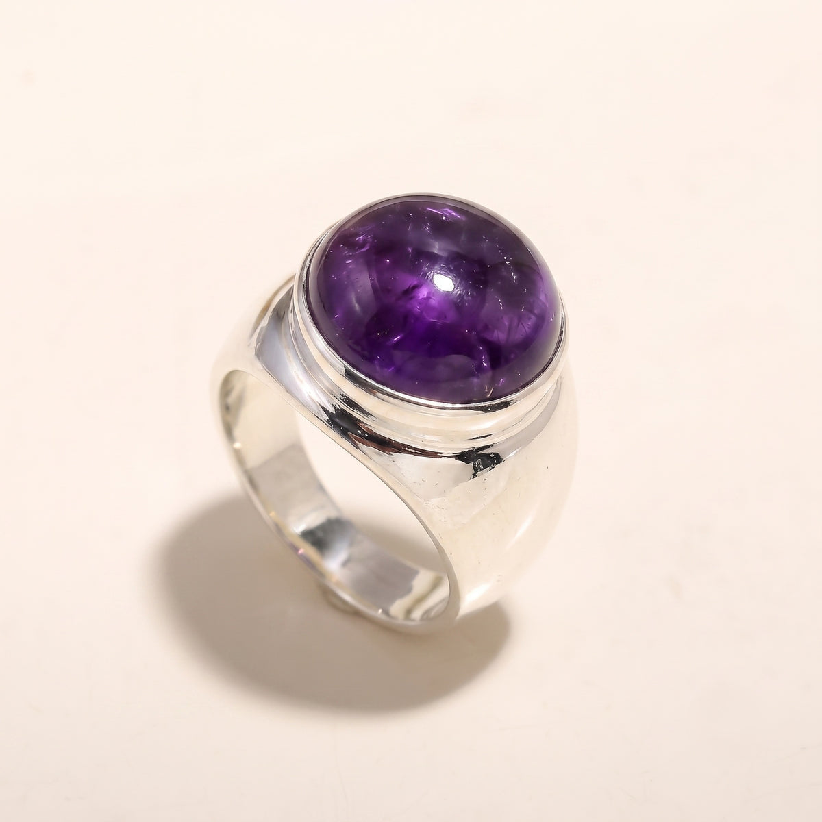 925 Silver Blue Chalcedony Ring