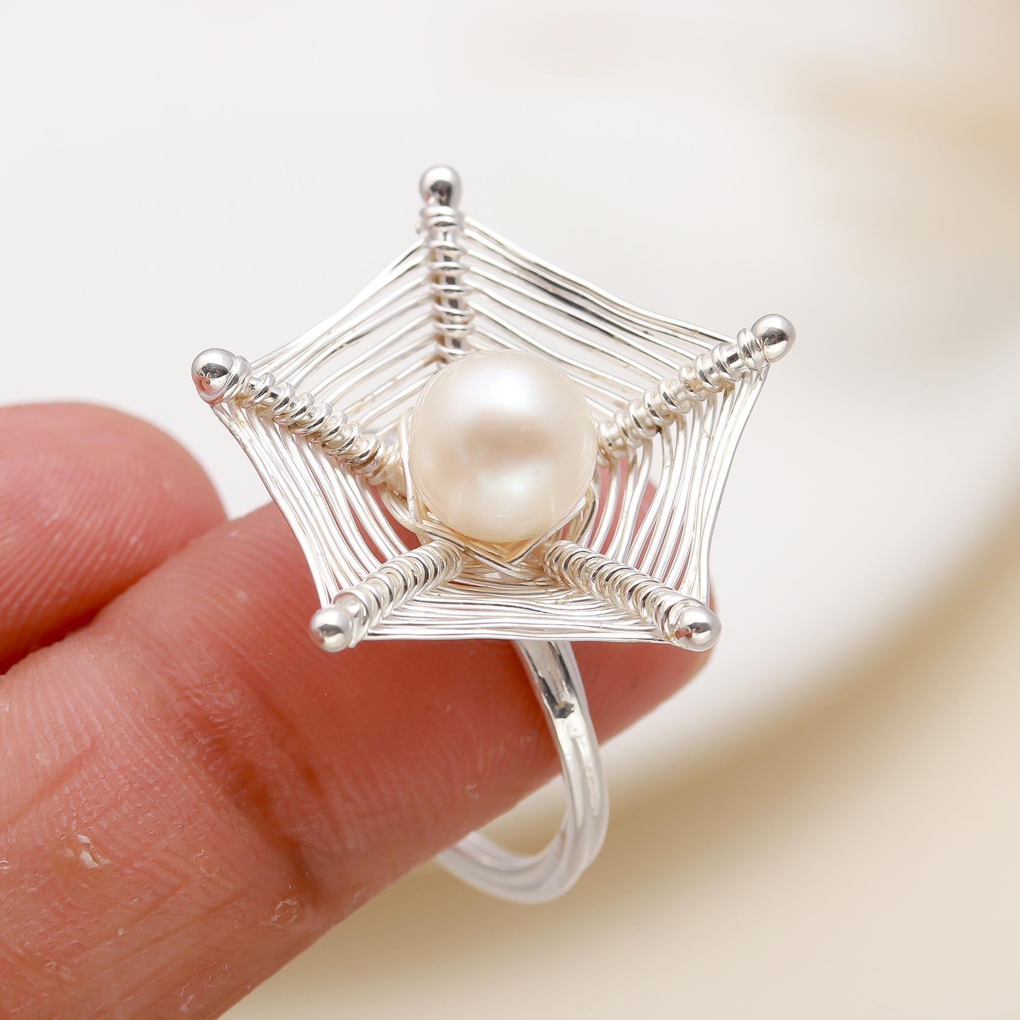 925 Silver Freshwater Pearl Ring