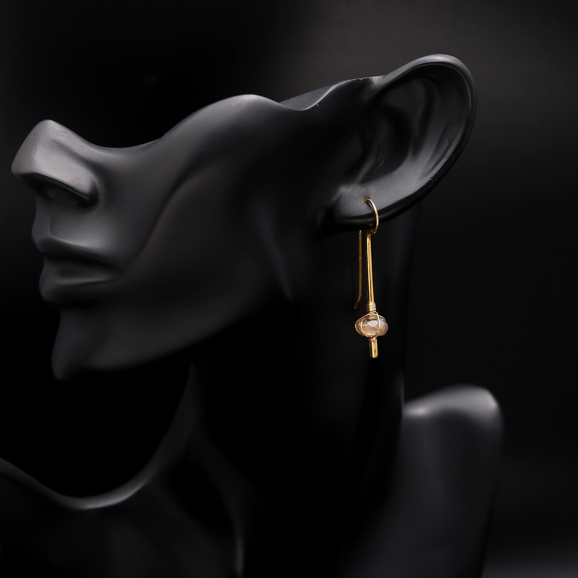 925 Sterling Silver Moonstone Labradorite Earring in Earwire