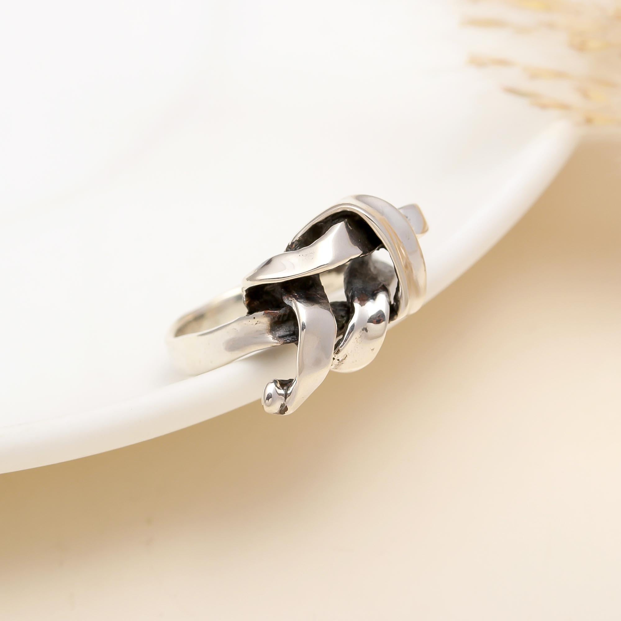 925 Silver Twisted Wave Ring
