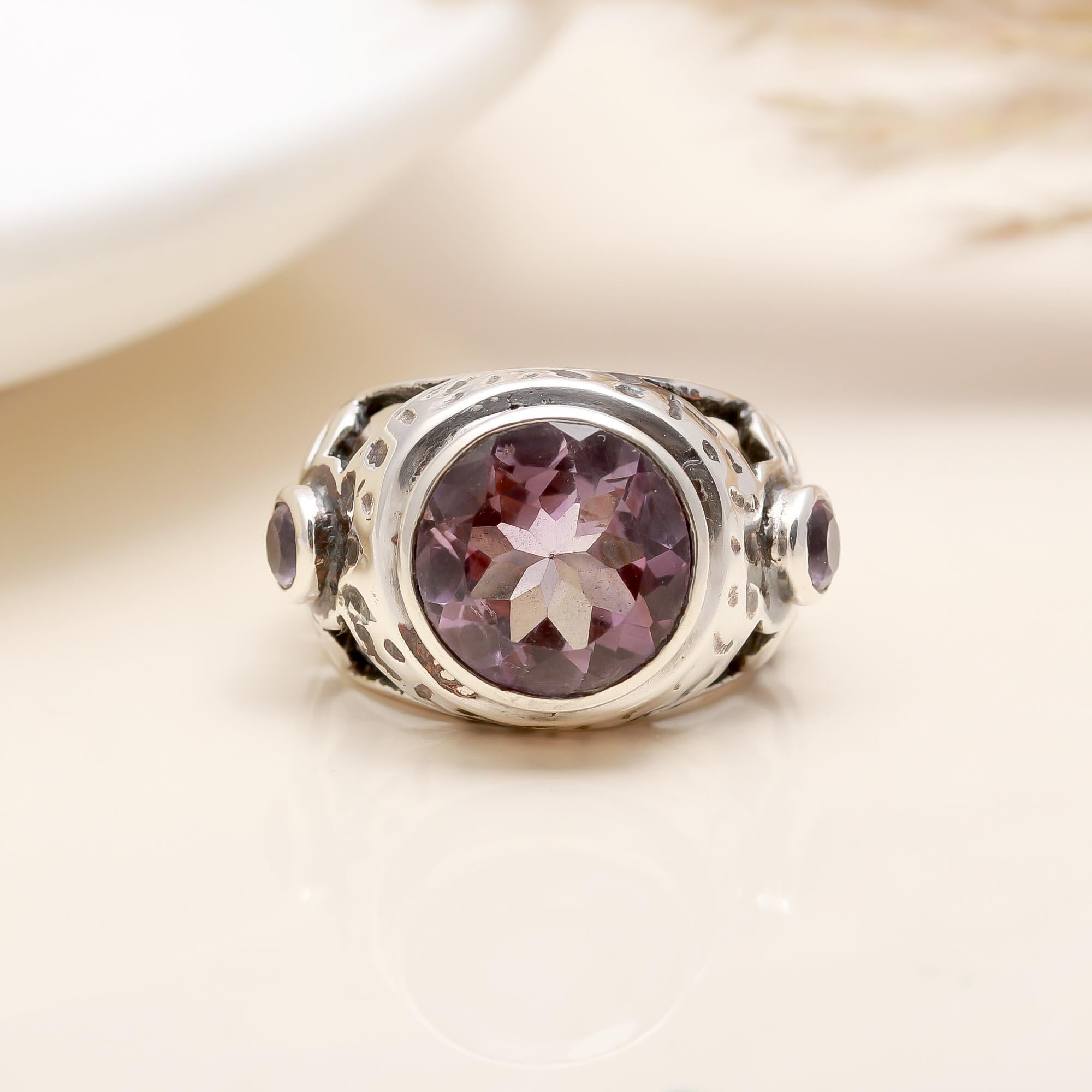 925 Silver Amethyst Ring